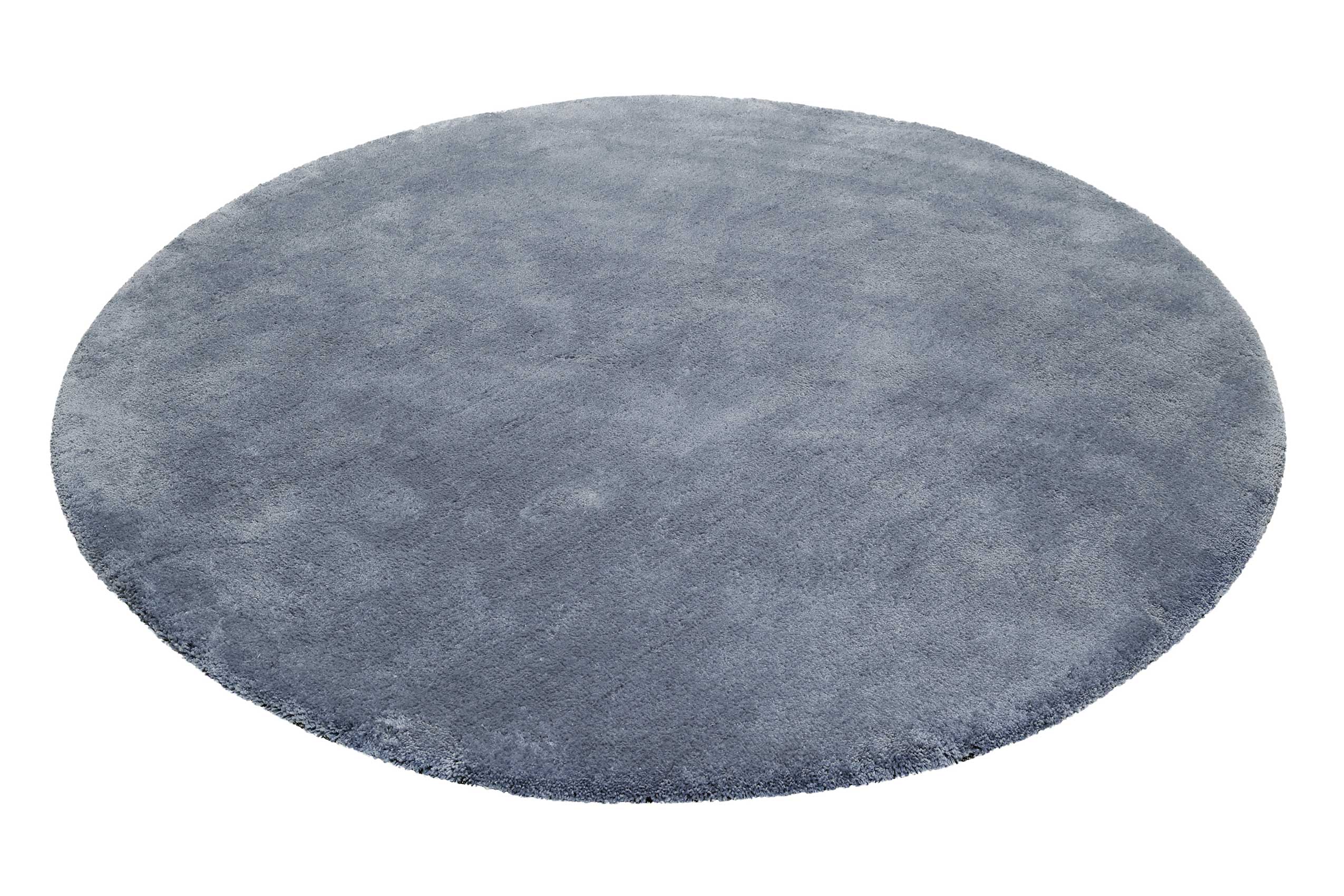 Esprit Teppich Rund Blau Grau Hochflor 