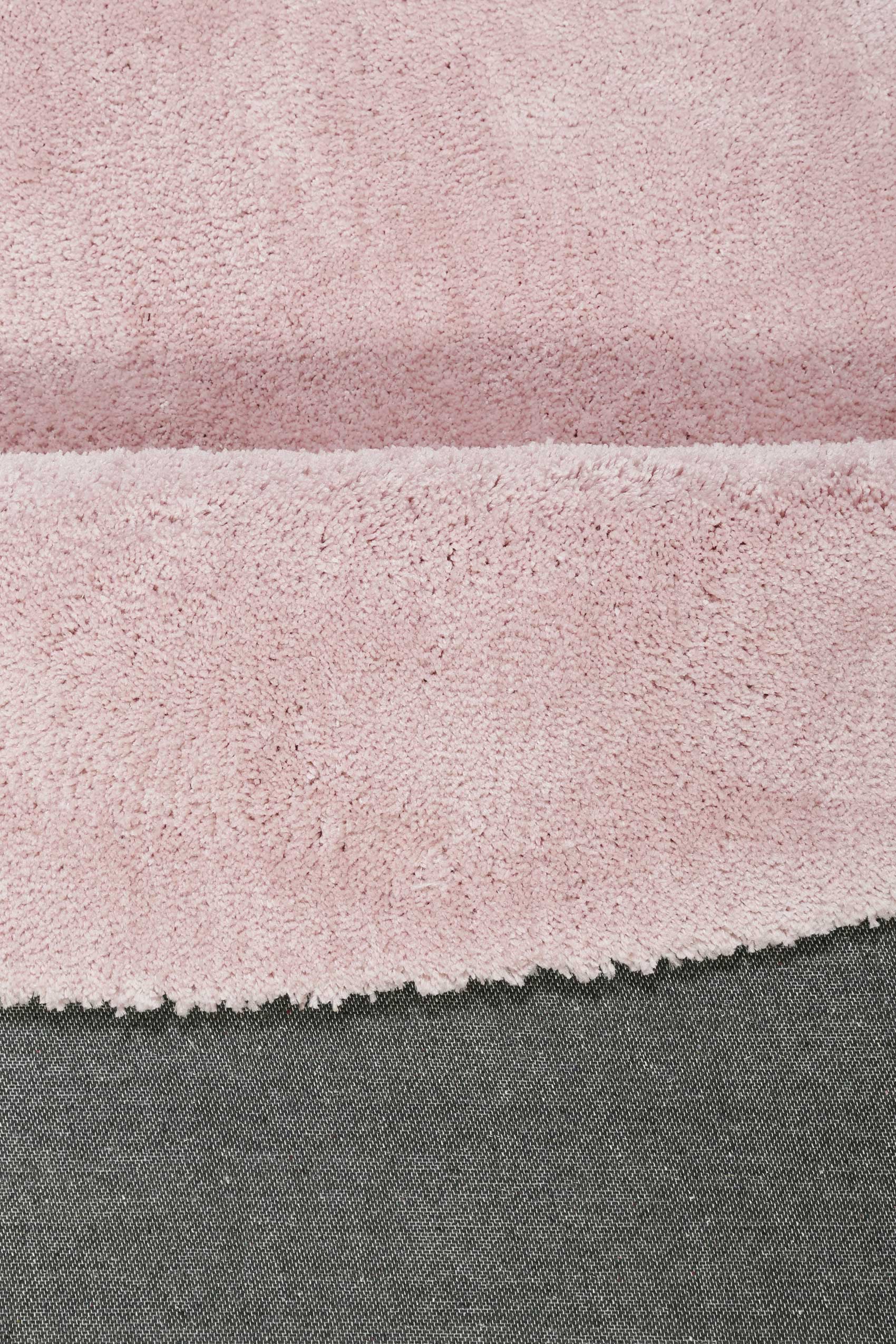 Esprit Teppich Rund Rosa Hochflor 