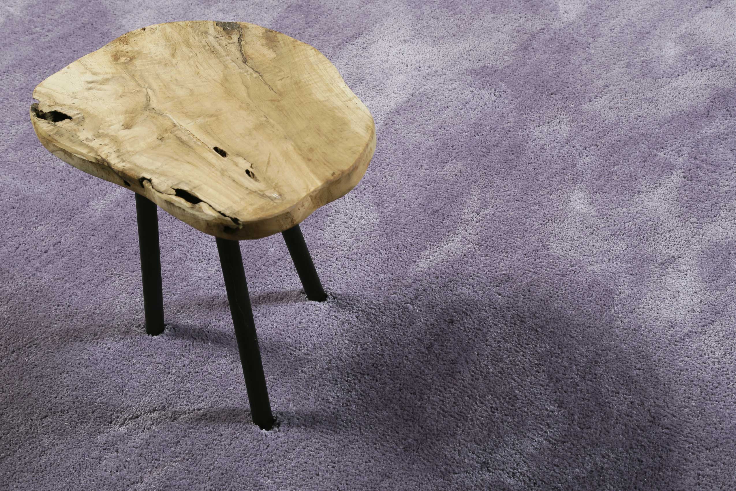 Esprit Teppich Rund Violett Hochflor 