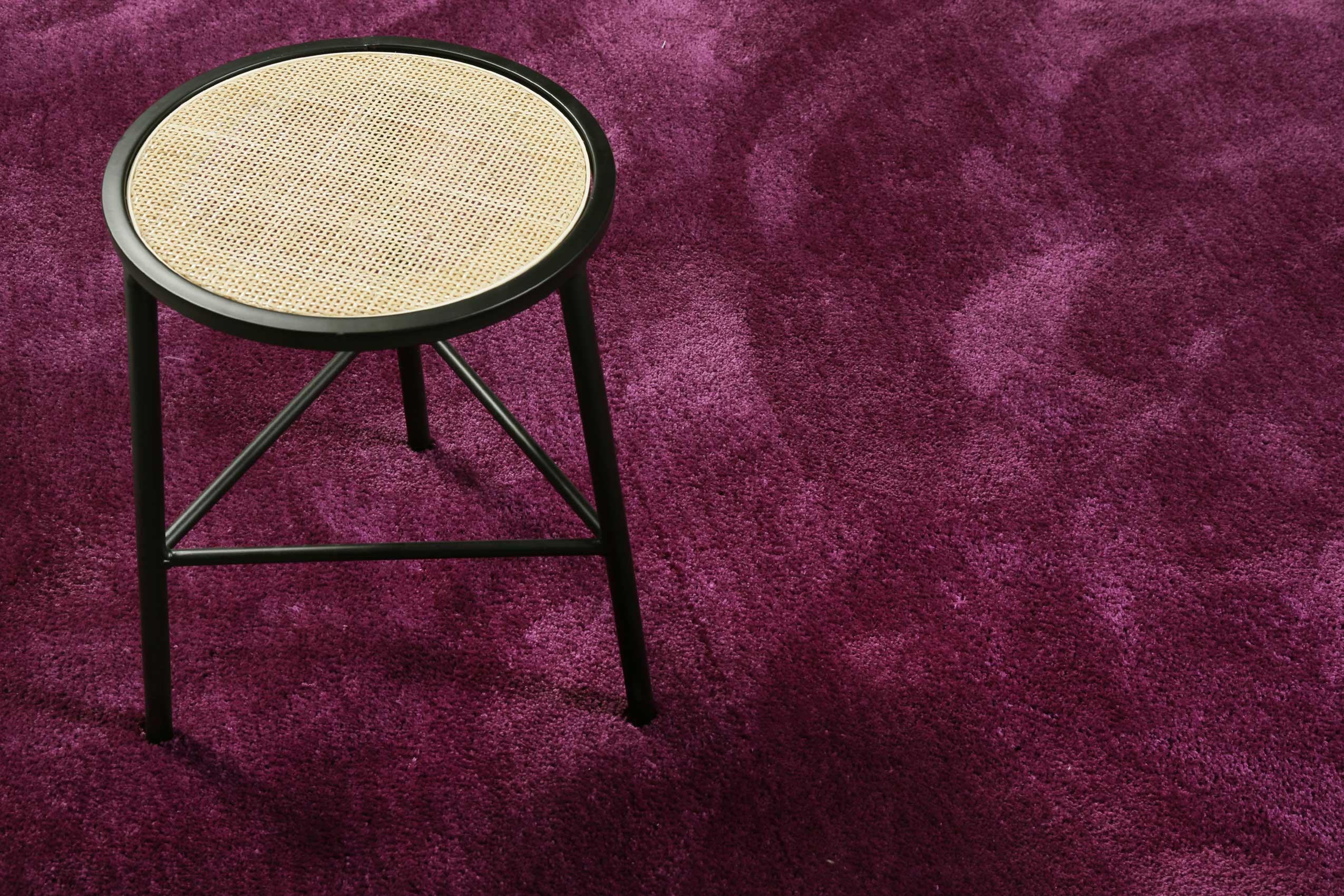 Esprit Teppich Rund Pink Violett Hochflor 