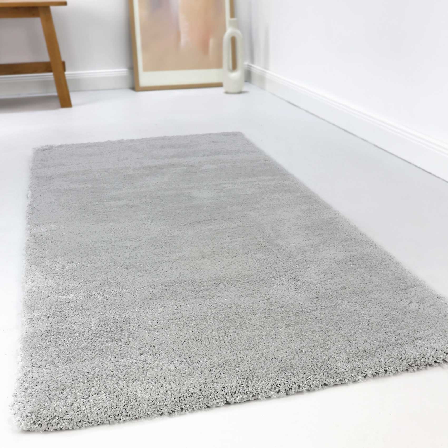 Esprit Teppich Hellgrau Hochflor 
