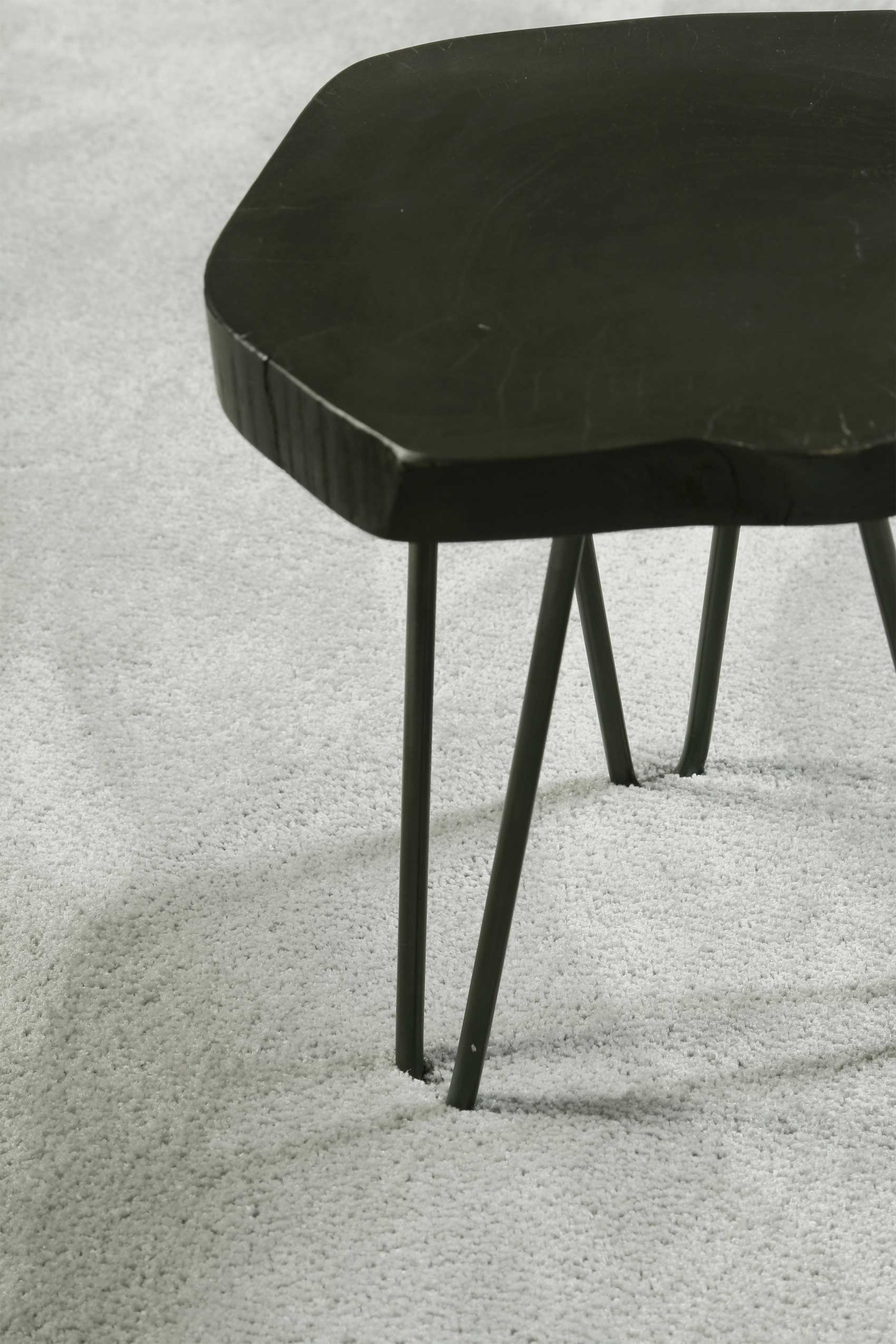 Esprit Teppich Hellgrau Hochflor 