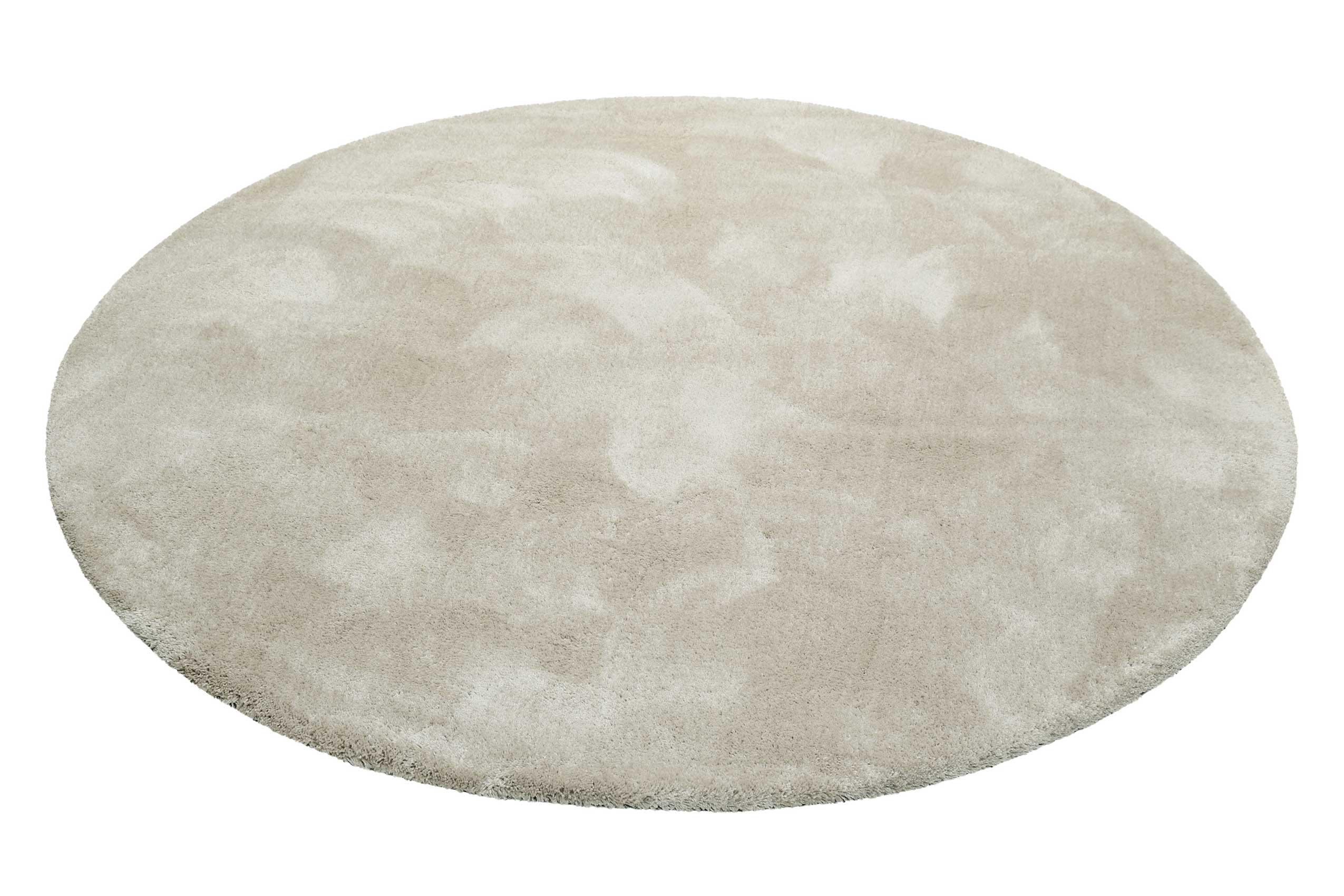 Esprit Teppich Rund Creme Beige Hochflor 