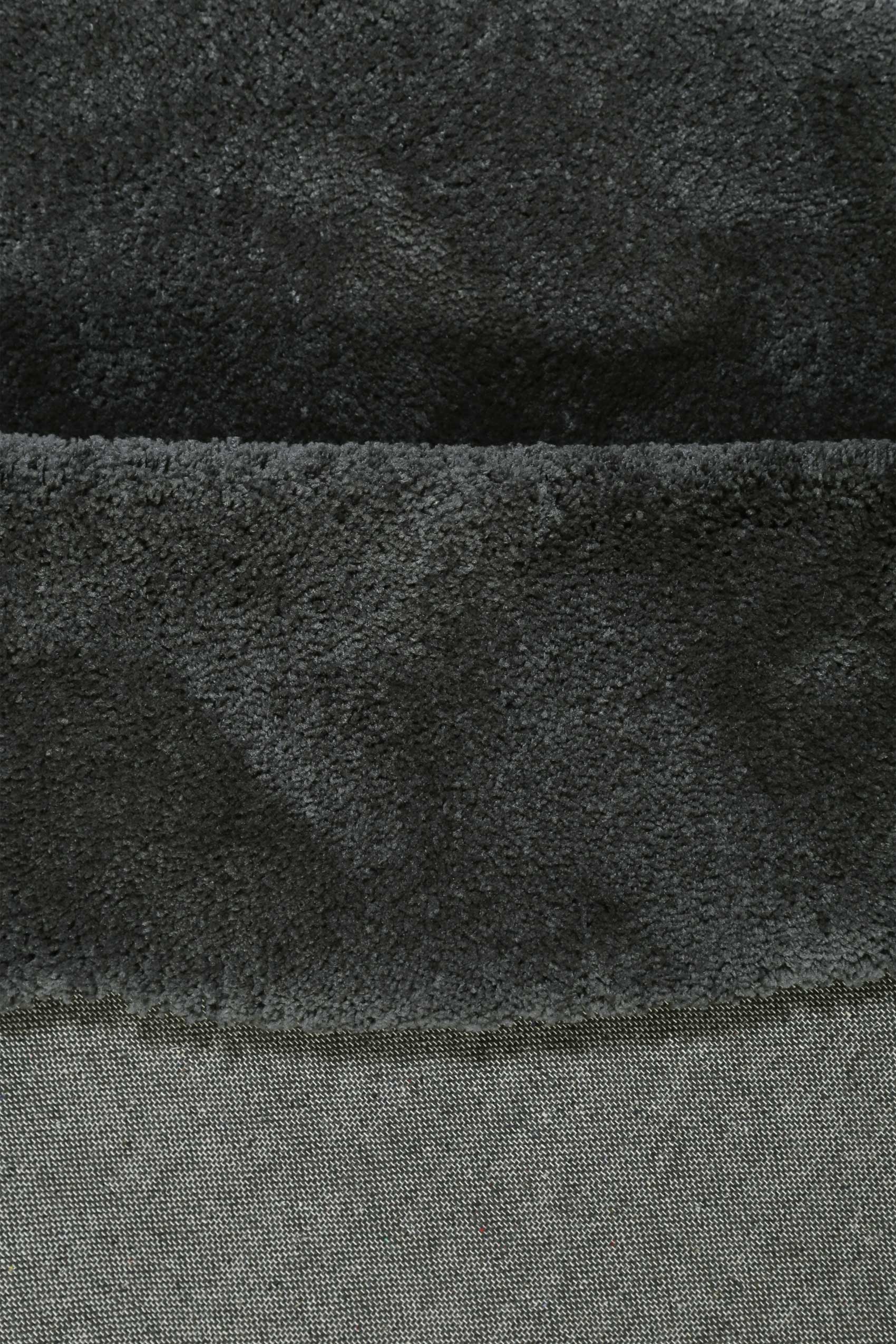 Esprit Teppich Rund Anthrazit Hochflor 