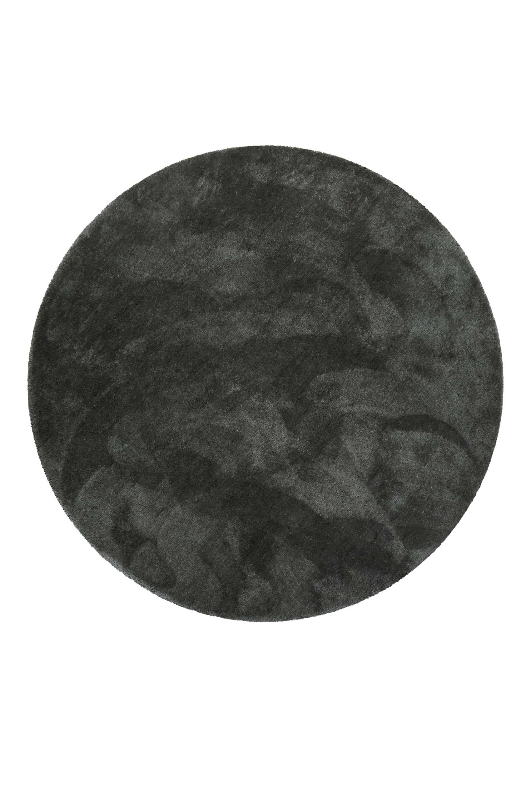 Esprit Teppich Rund Anthrazit Hochflor 