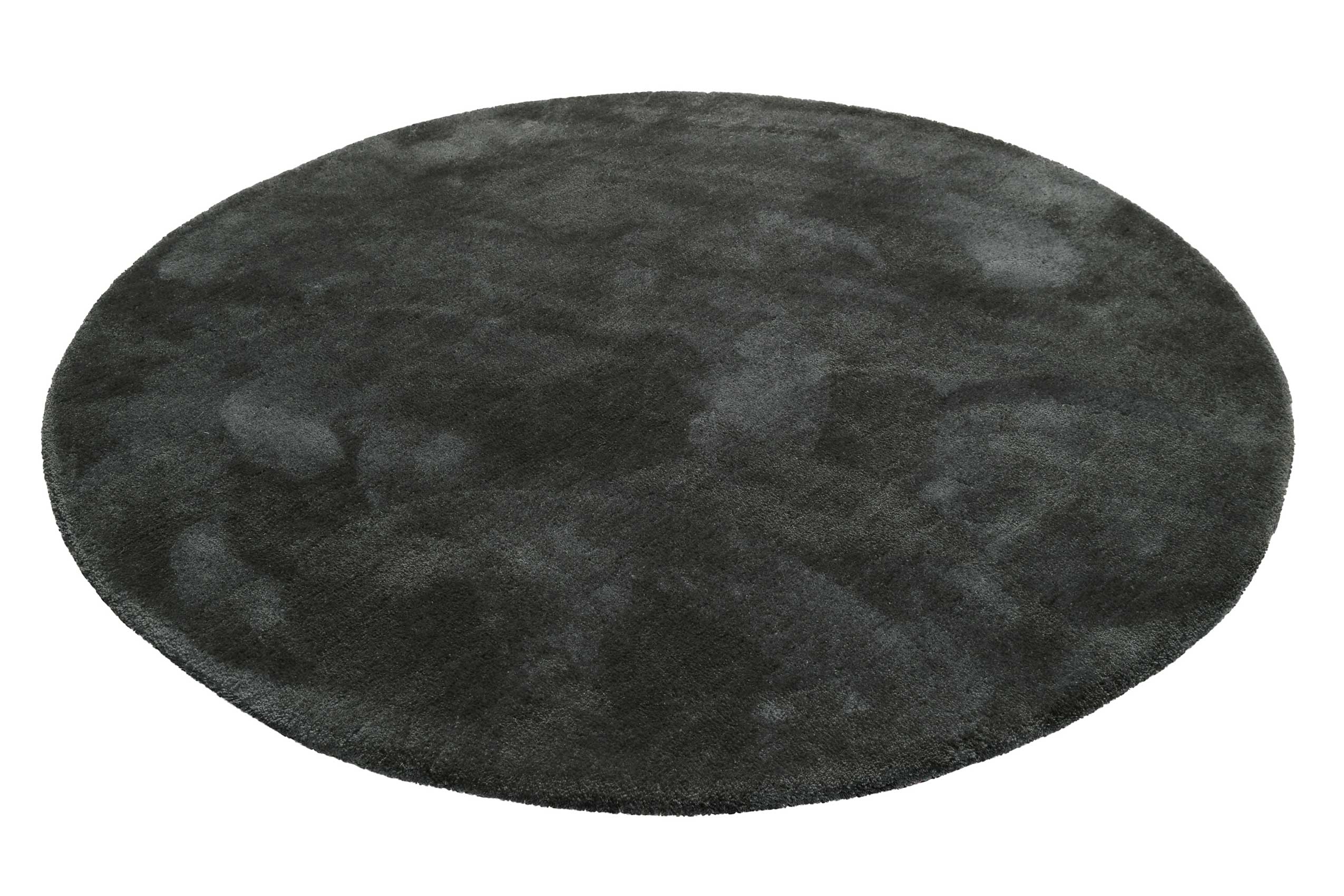 Esprit Teppich Rund Anthrazit Hochflor 