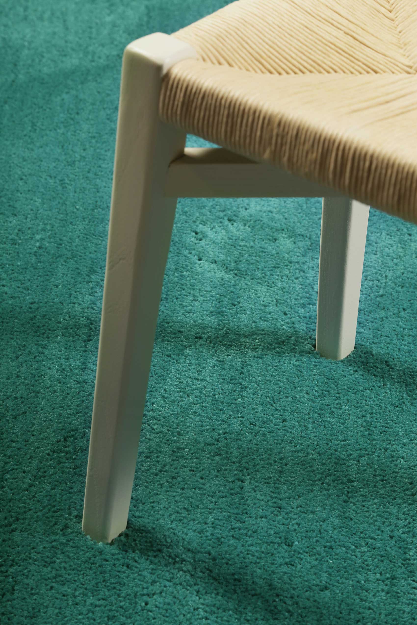 Esprit Teppich Rund Smaragdgrün Hochflor 