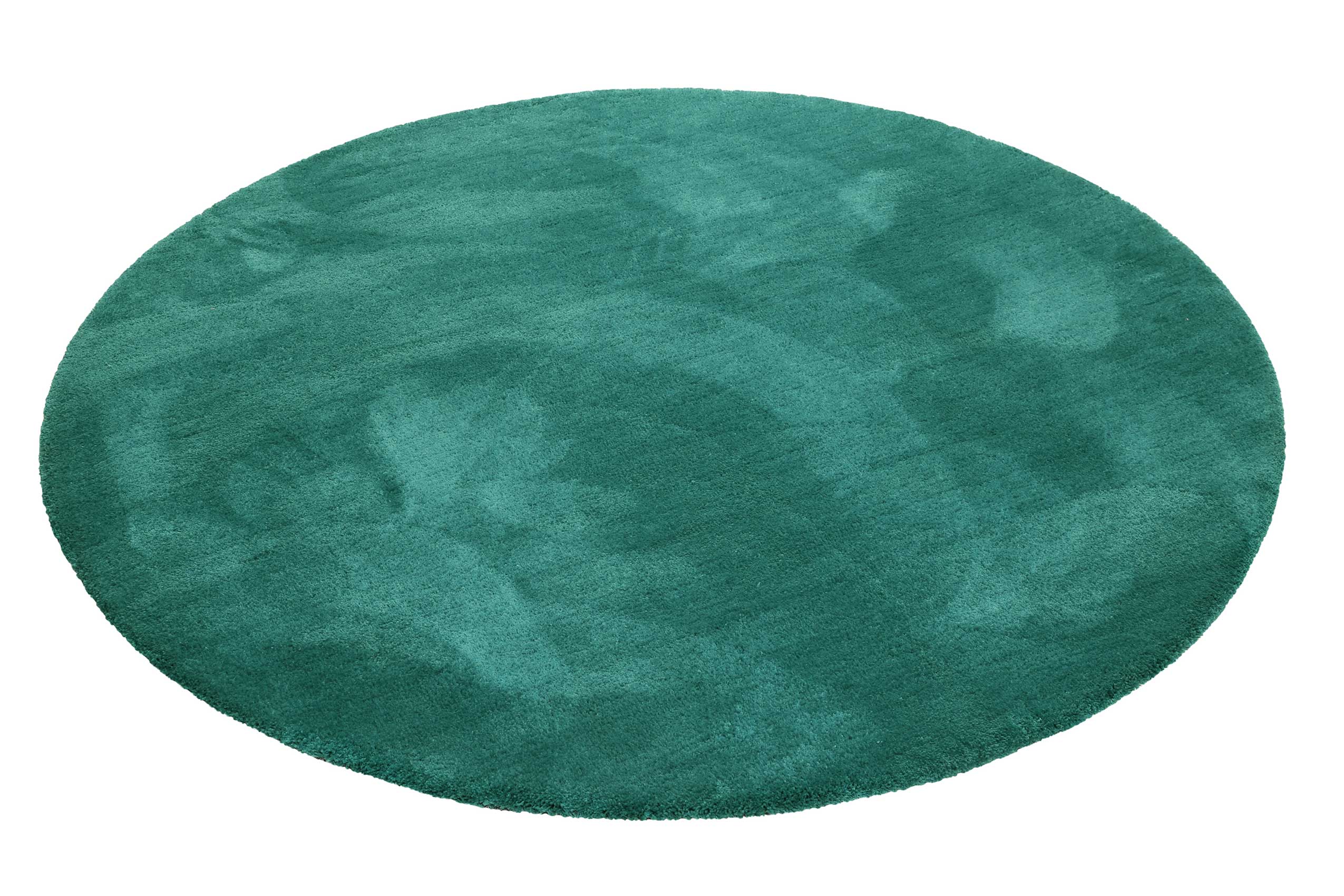 Esprit Teppich Rund Smaragdgrün Hochflor 
