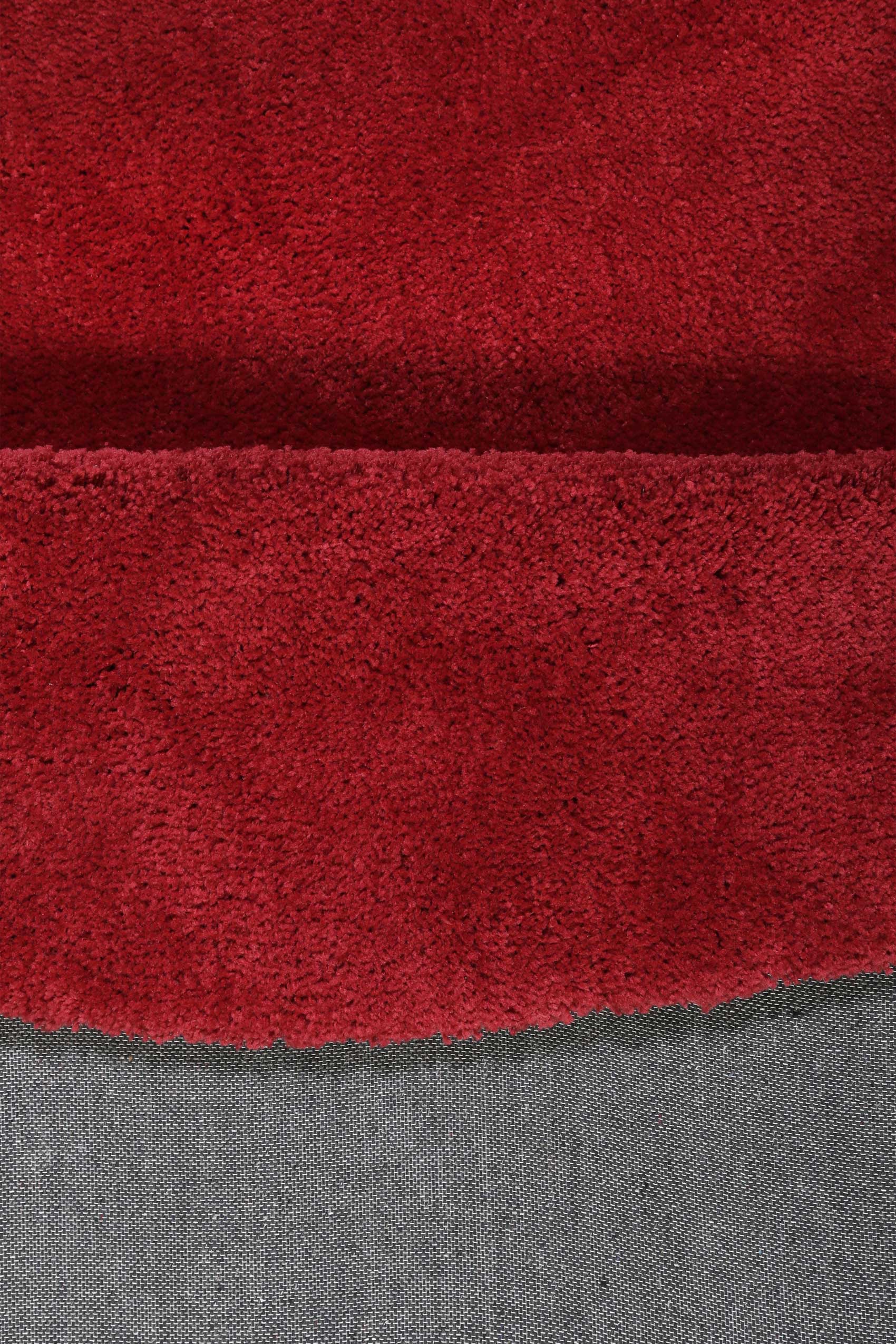 Esprit Teppich Rund Rot Hochflor 