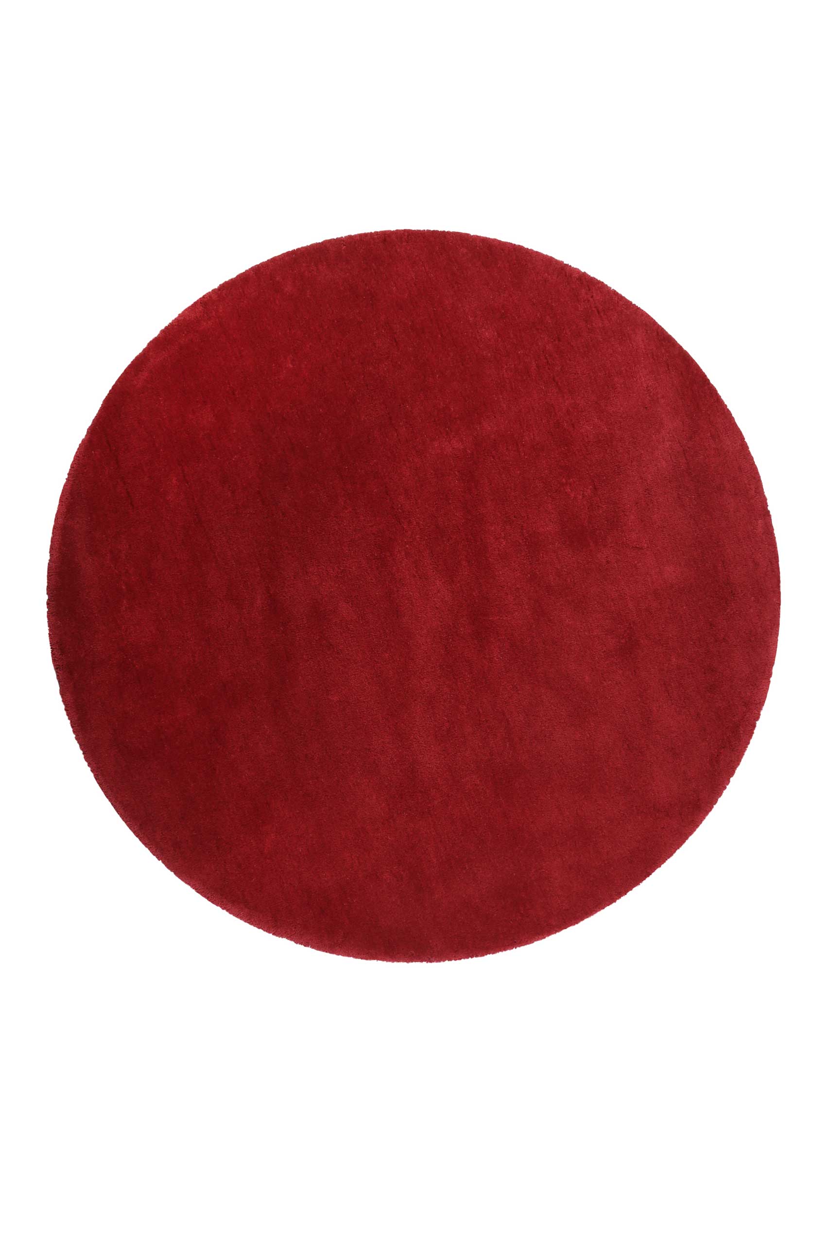 Esprit Teppich Rund Rot Hochflor 