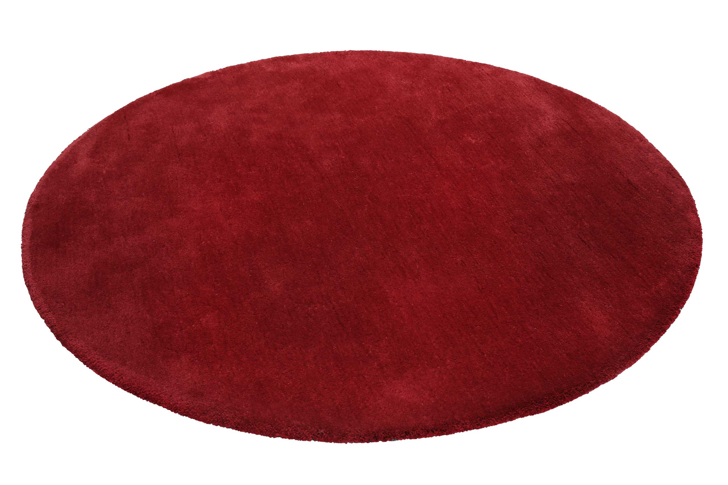 Esprit Teppich Rund Rot Hochflor 