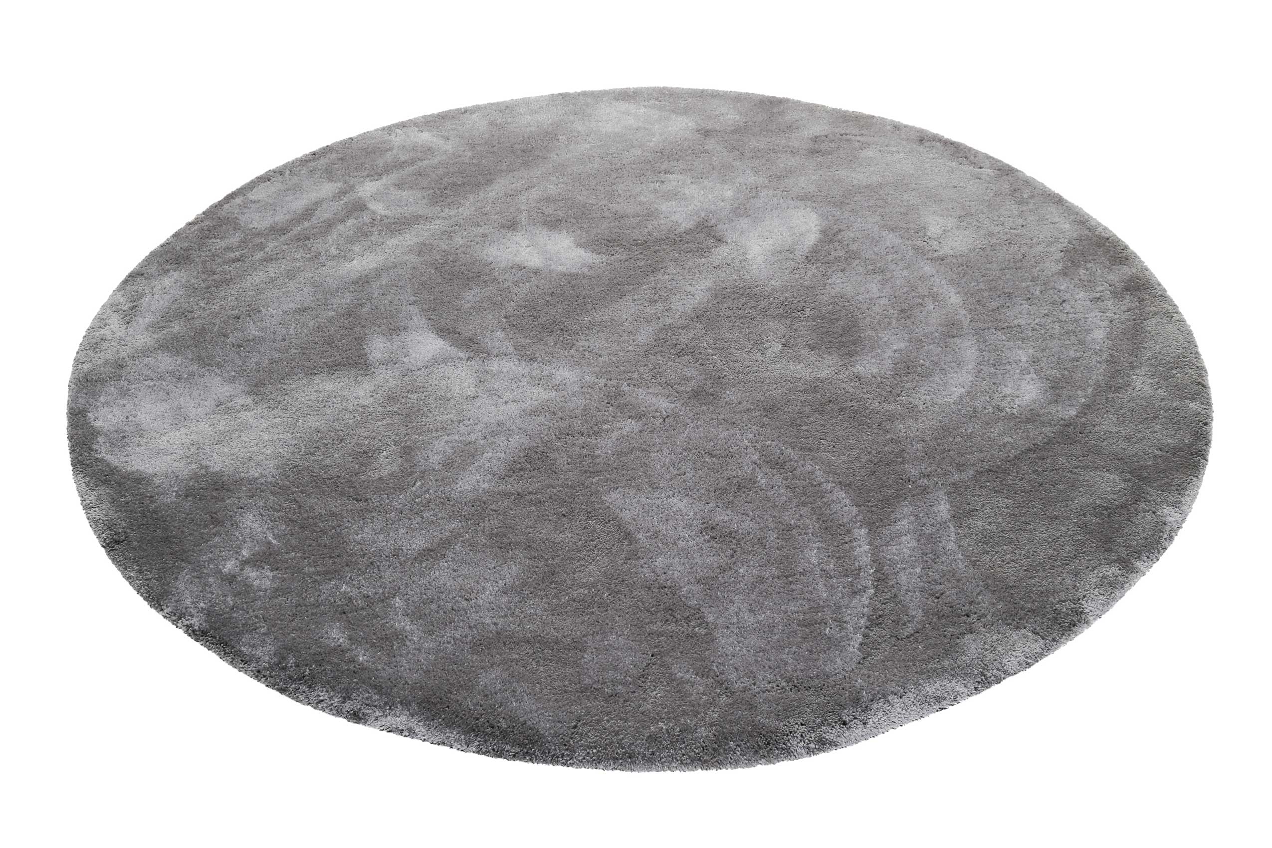 Esprit Teppich Rund Taupe Grau Hochflor 