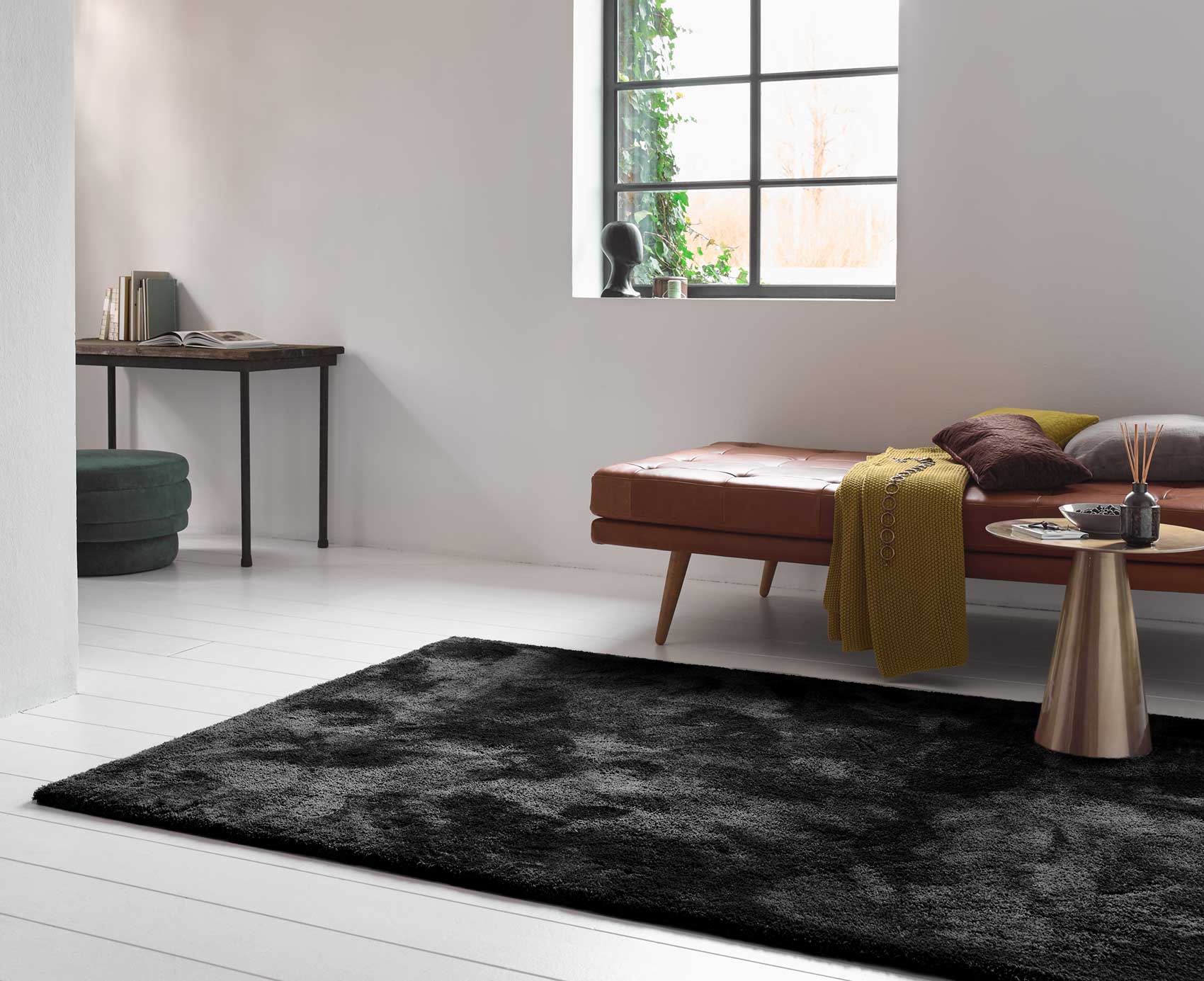 Esprit Teppich Schwarz Hochflor 