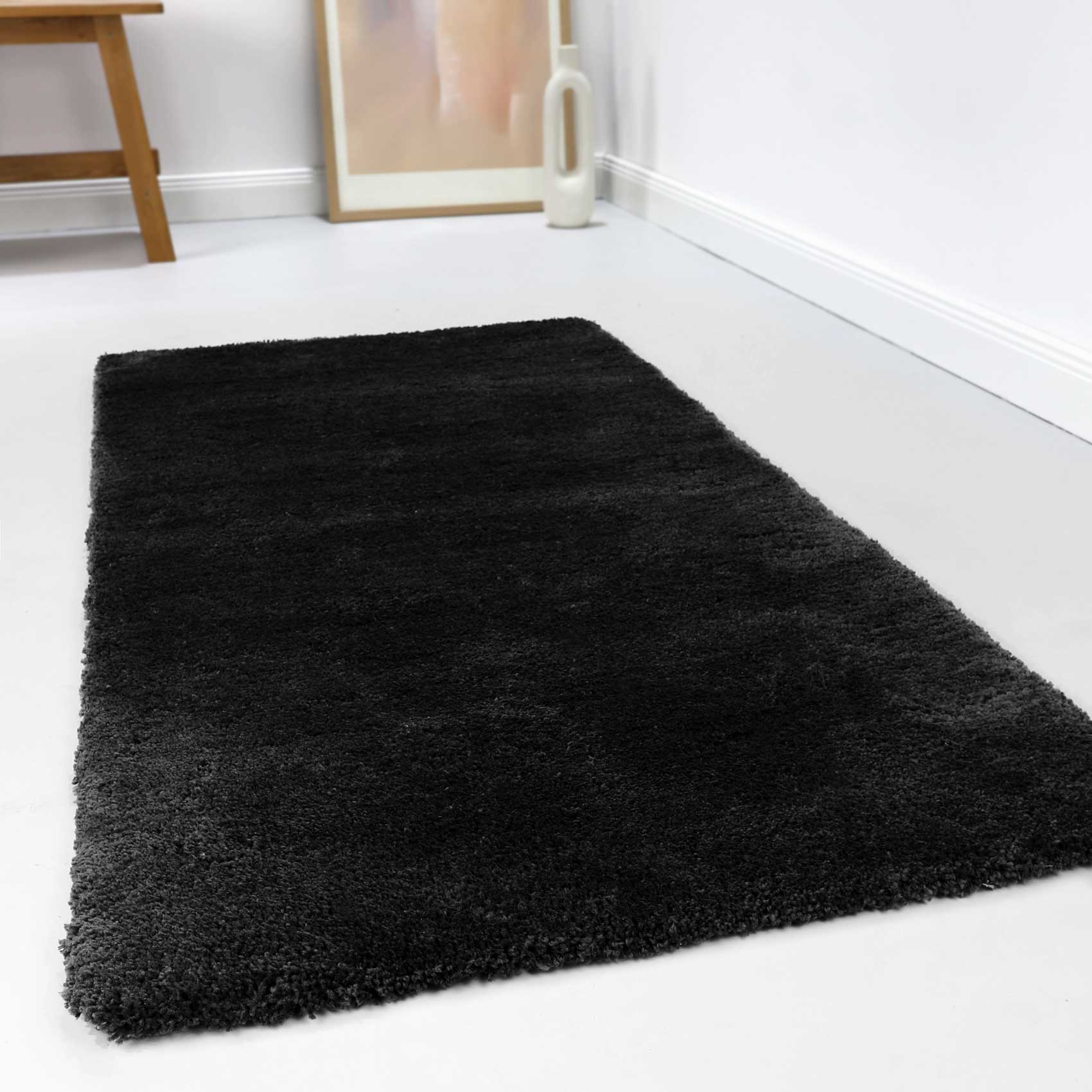 Esprit Teppich Schwarz Hochflor 