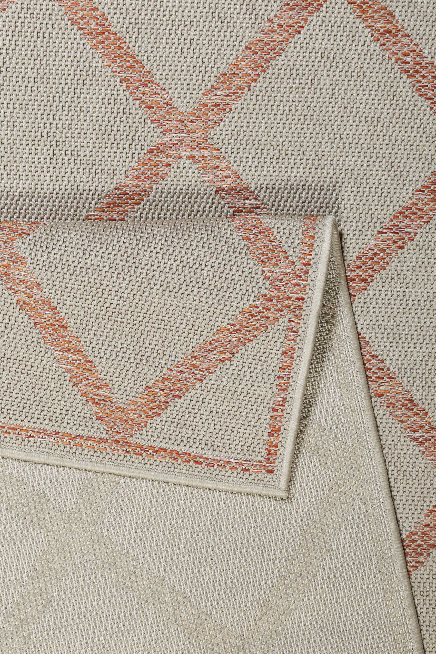 Esprit Teppich In & Outdoor Beige Orange Rot 