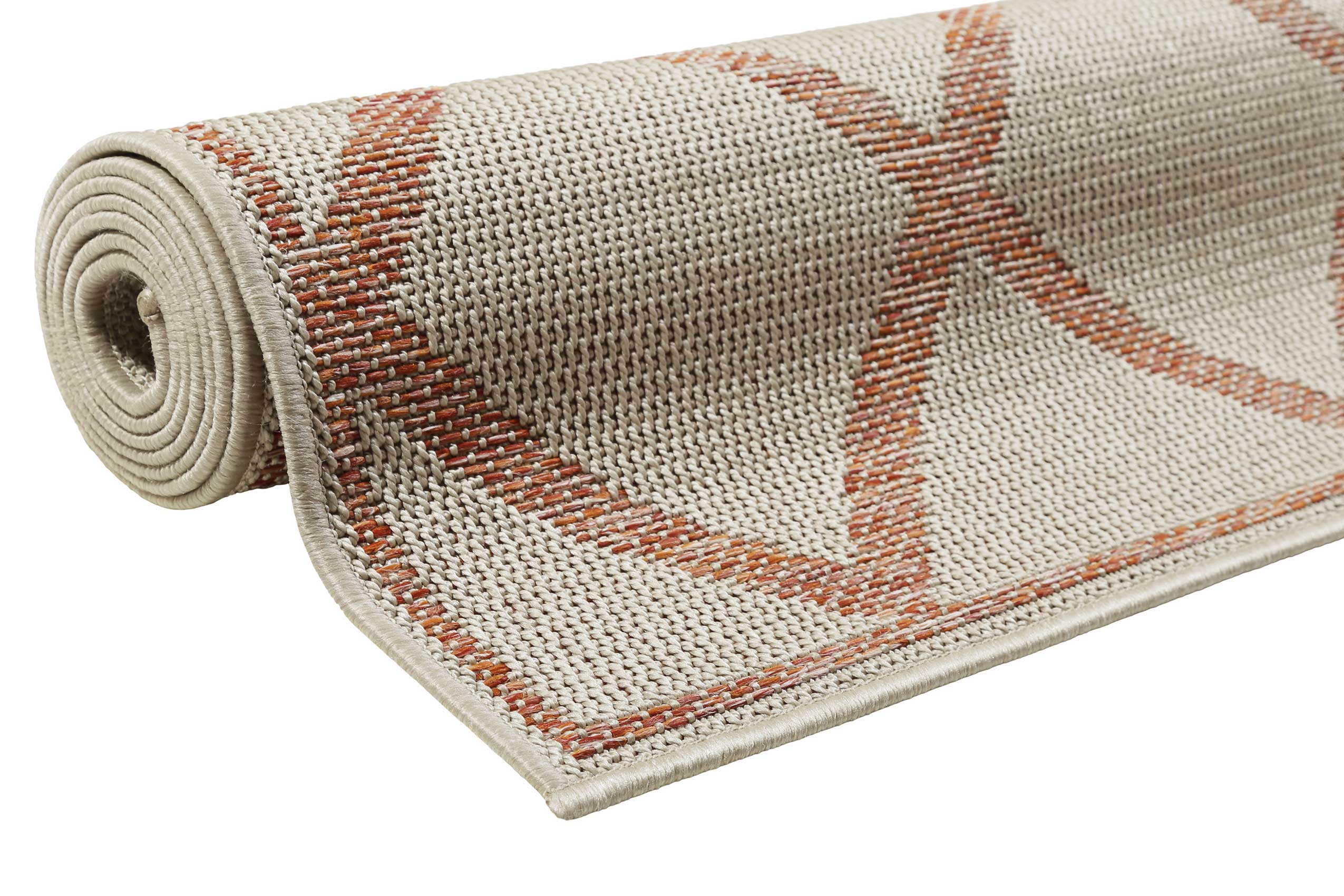 Esprit Teppich In & Outdoor Beige Orange Rot 