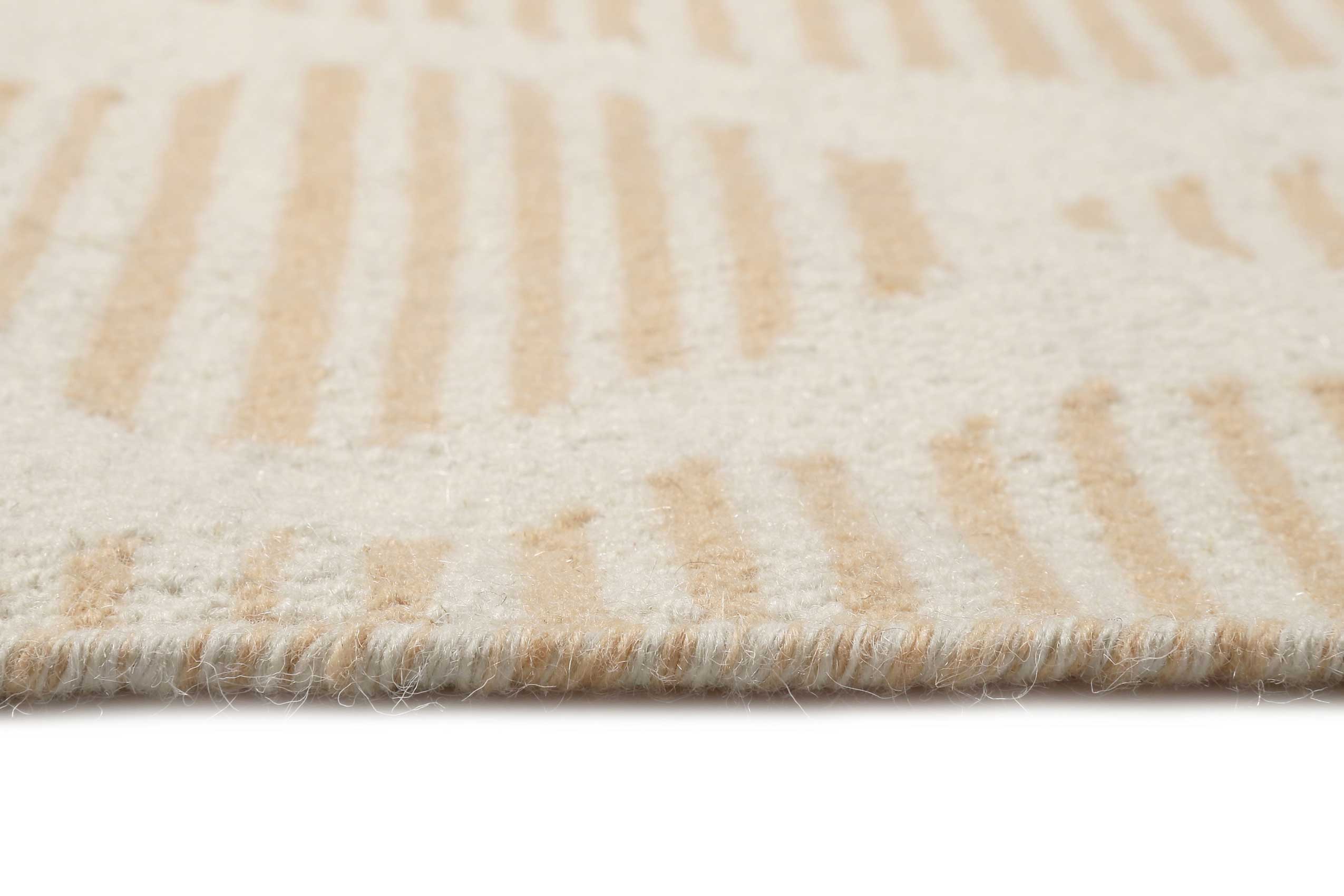 Esprit Kelim Teppich Apricot Beige aus Wolle » Rainns « - Ansicht 4