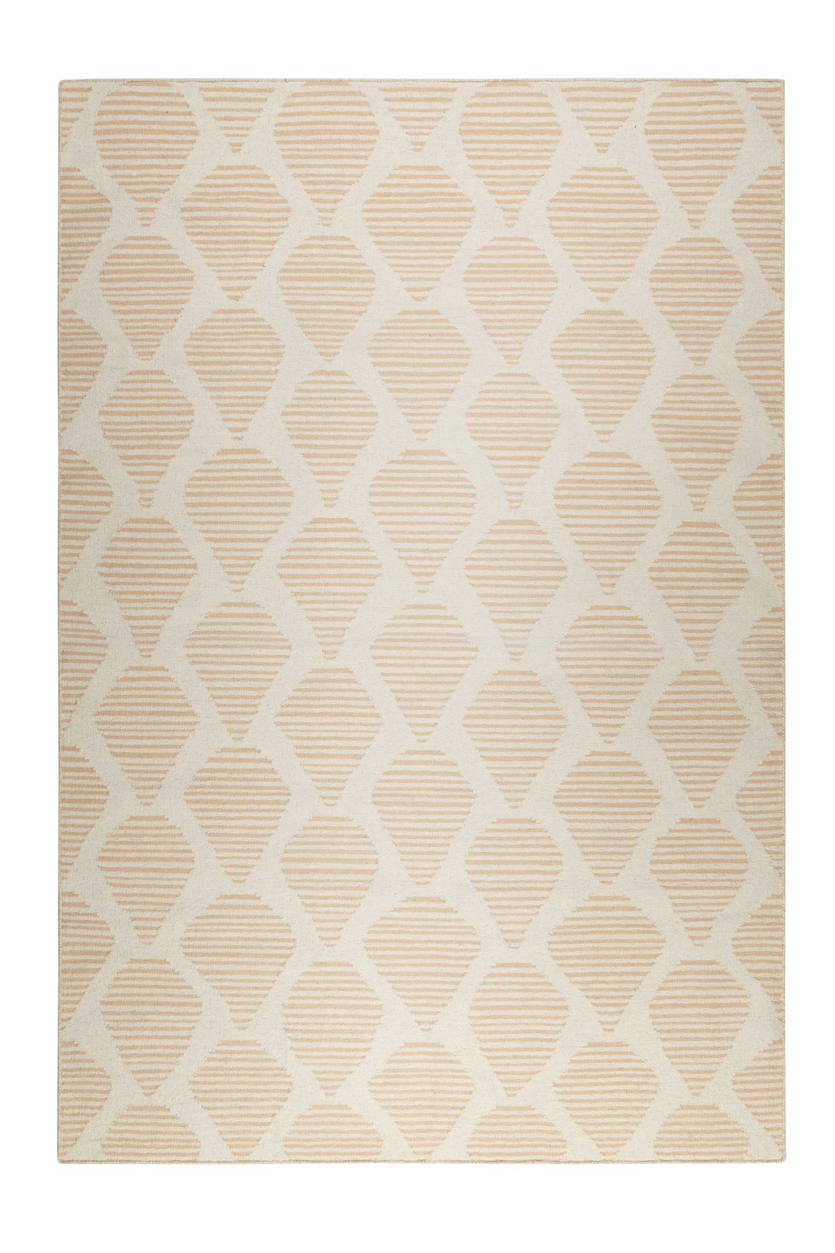 Esprit Kelim Teppich Apricot Beige aus Wolle » Rainns « - Ansicht 1