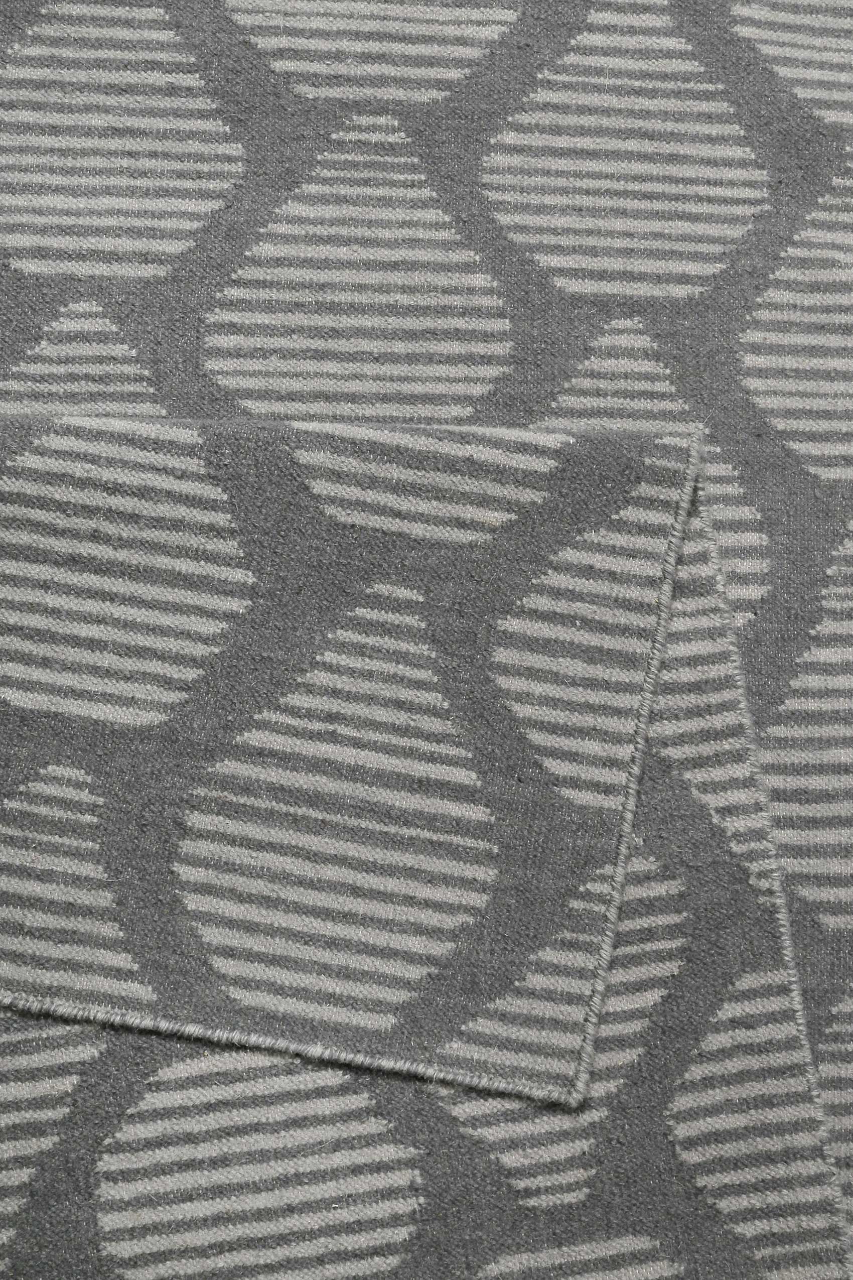 Esprit Kelim Teppich Grau aus Wolle » Rainns « - Ansicht 3
