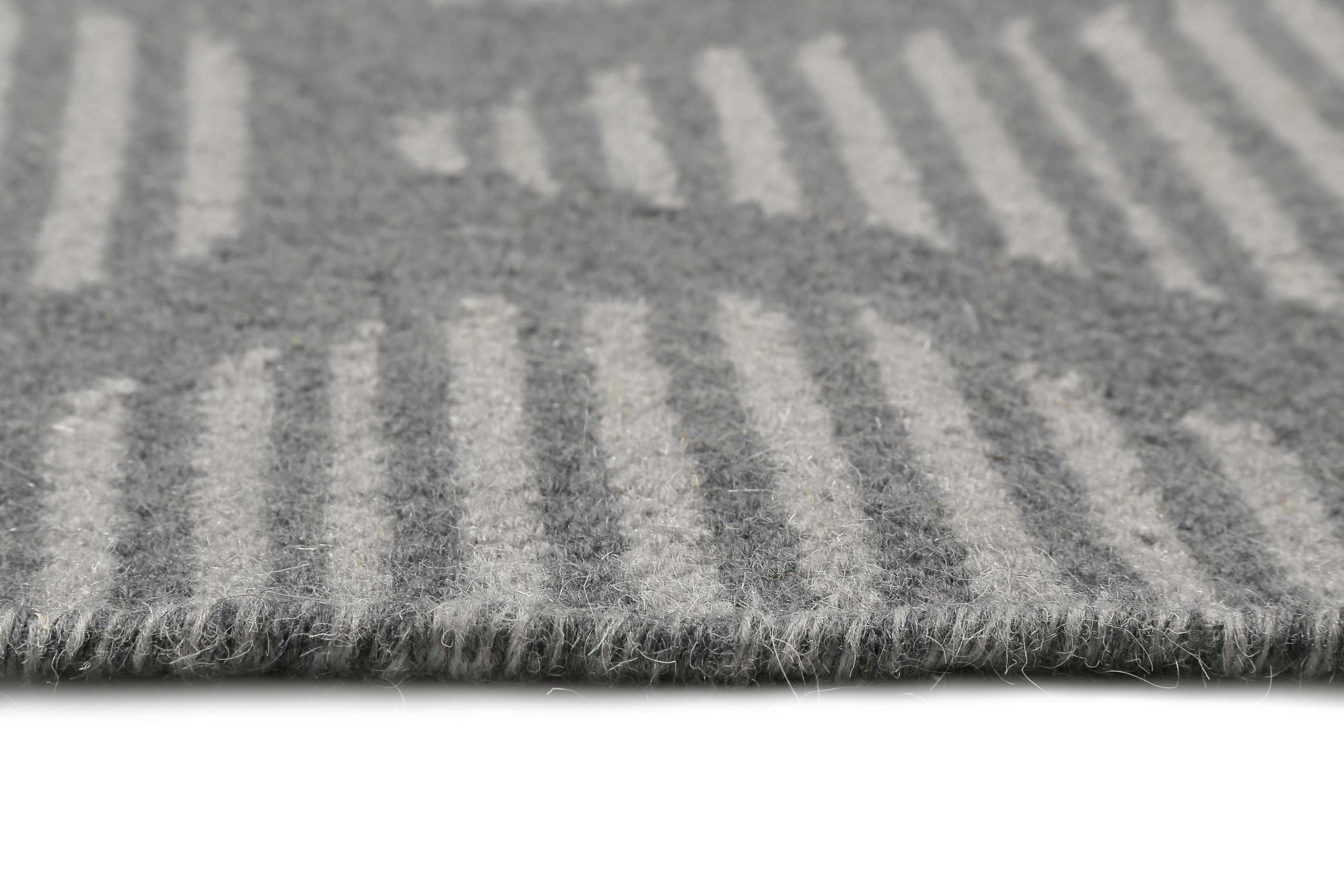Esprit Kelim Teppich Grau aus Wolle » Rainns « - Ansicht 4