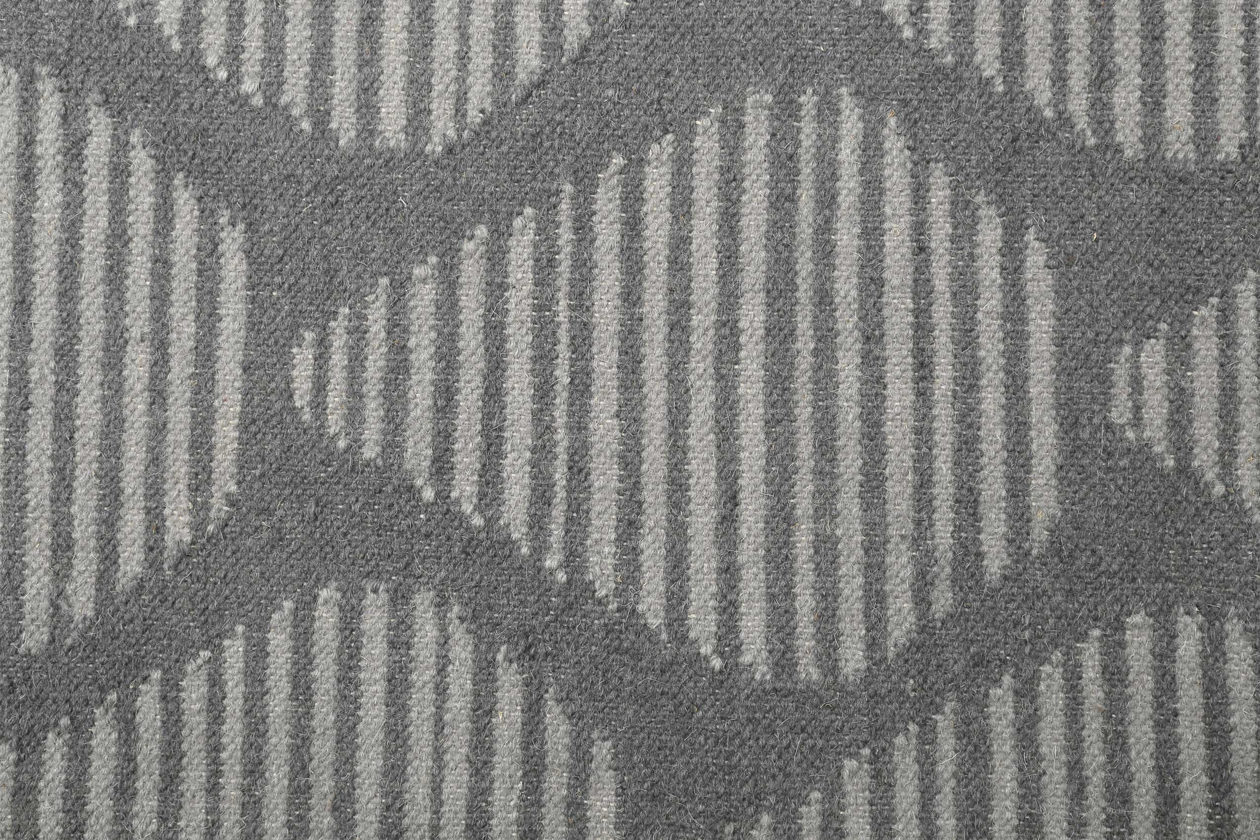 Esprit Kelim Teppich Grau aus Wolle 