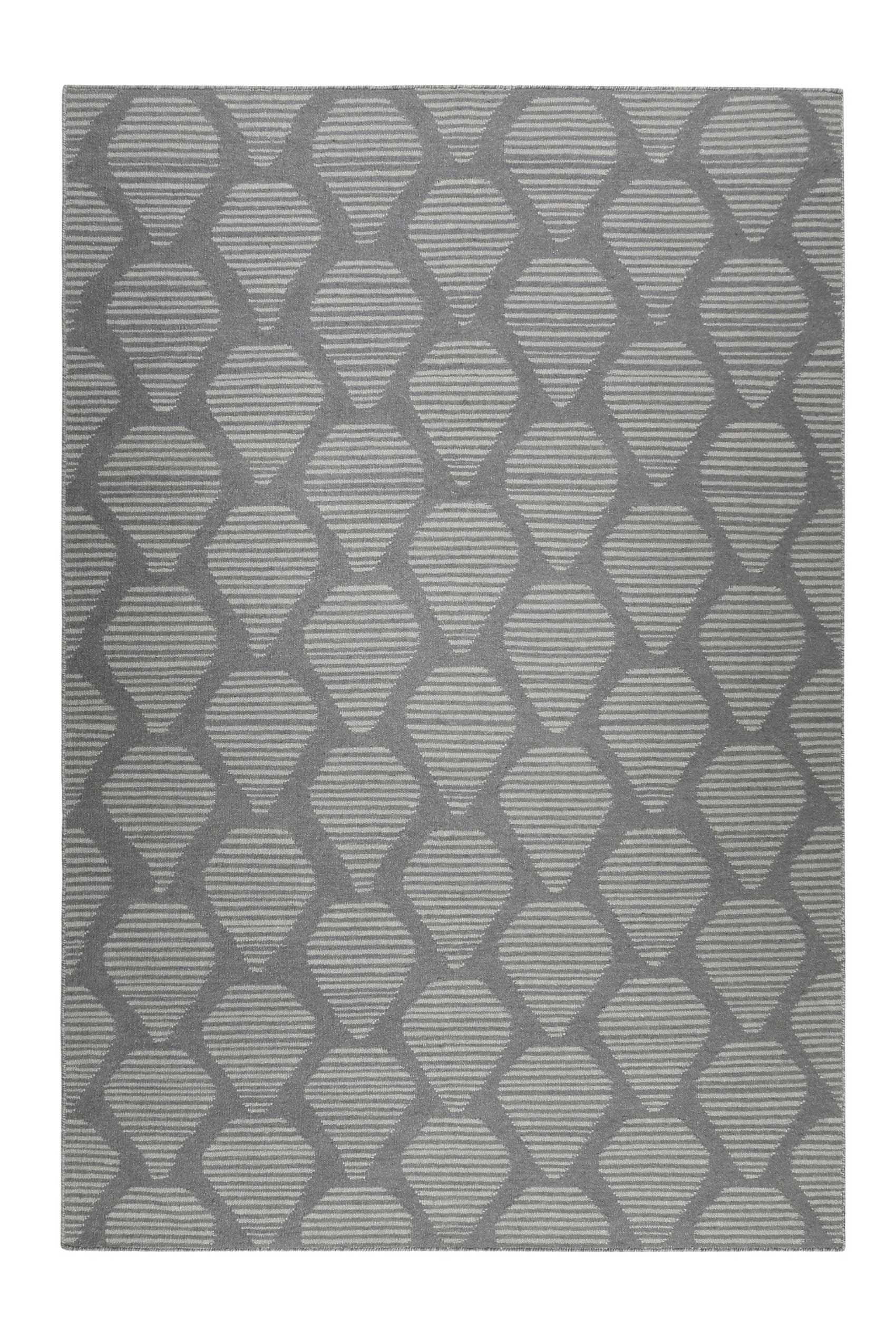 Esprit Kelim Teppich Grau aus Wolle » Rainns « - Ansicht 1