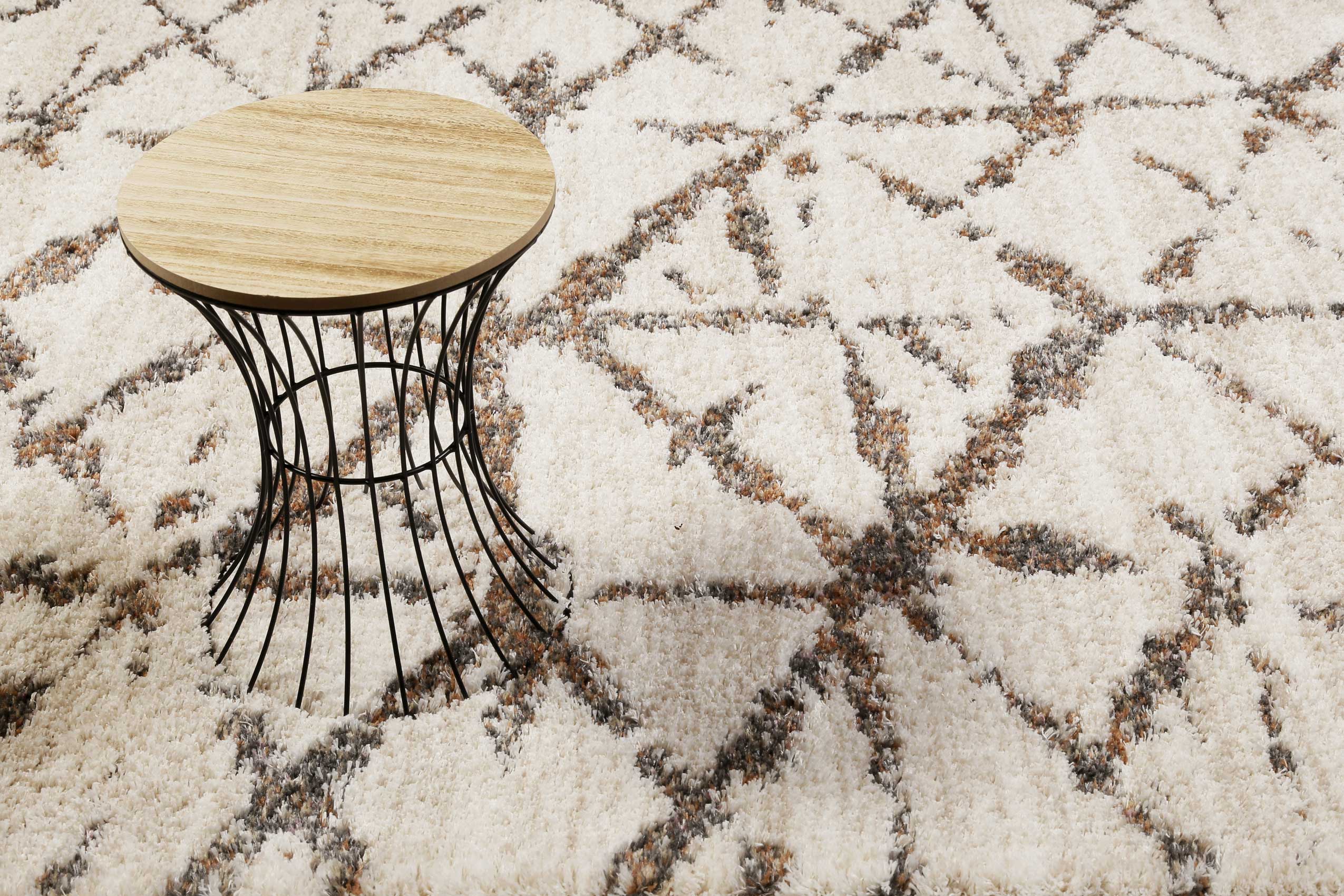 Esprit Teppich Creme Weiß Hochflor 
