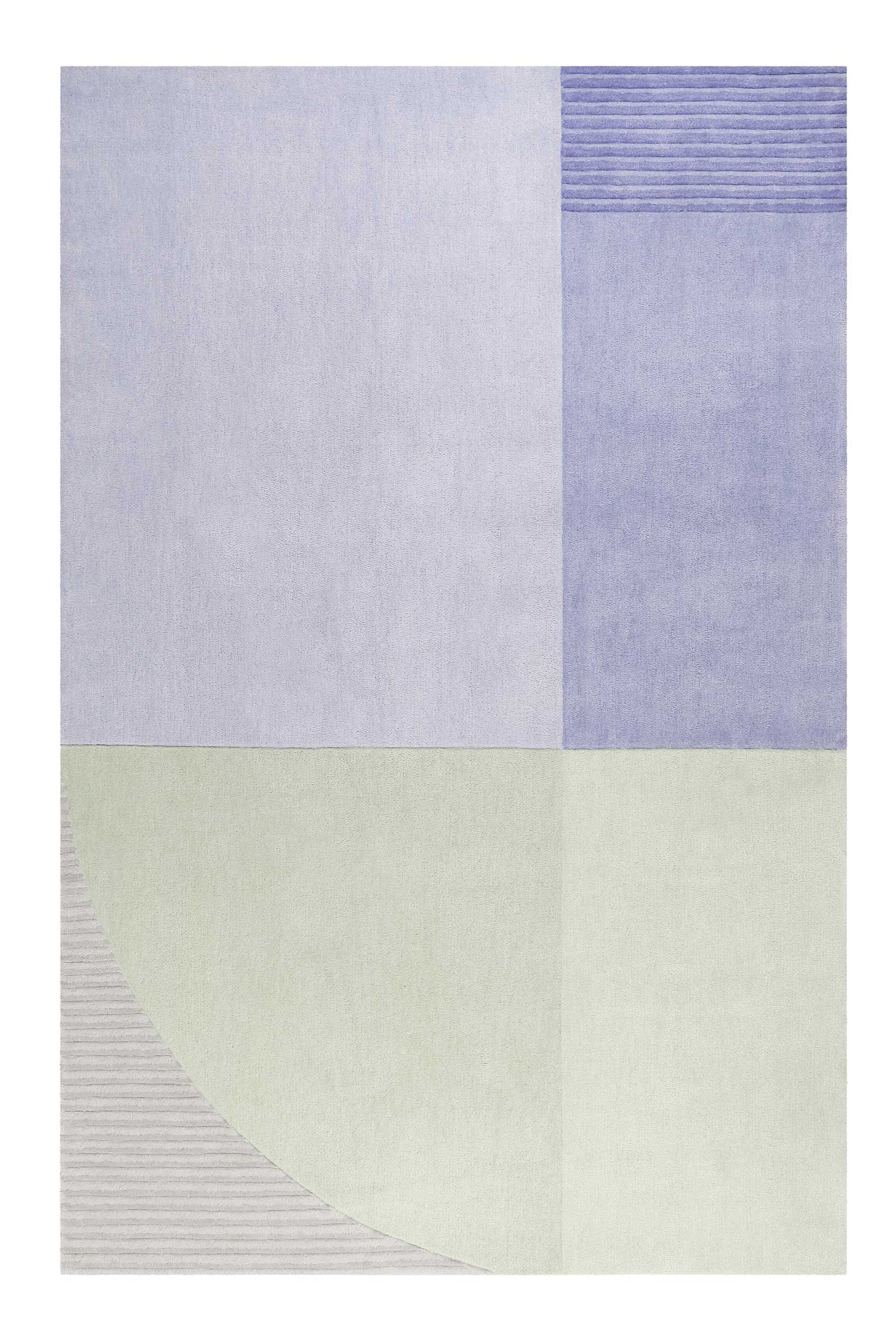 Esprit Teppich Blau Grün Kurzflor » Runway « - Ansicht 1