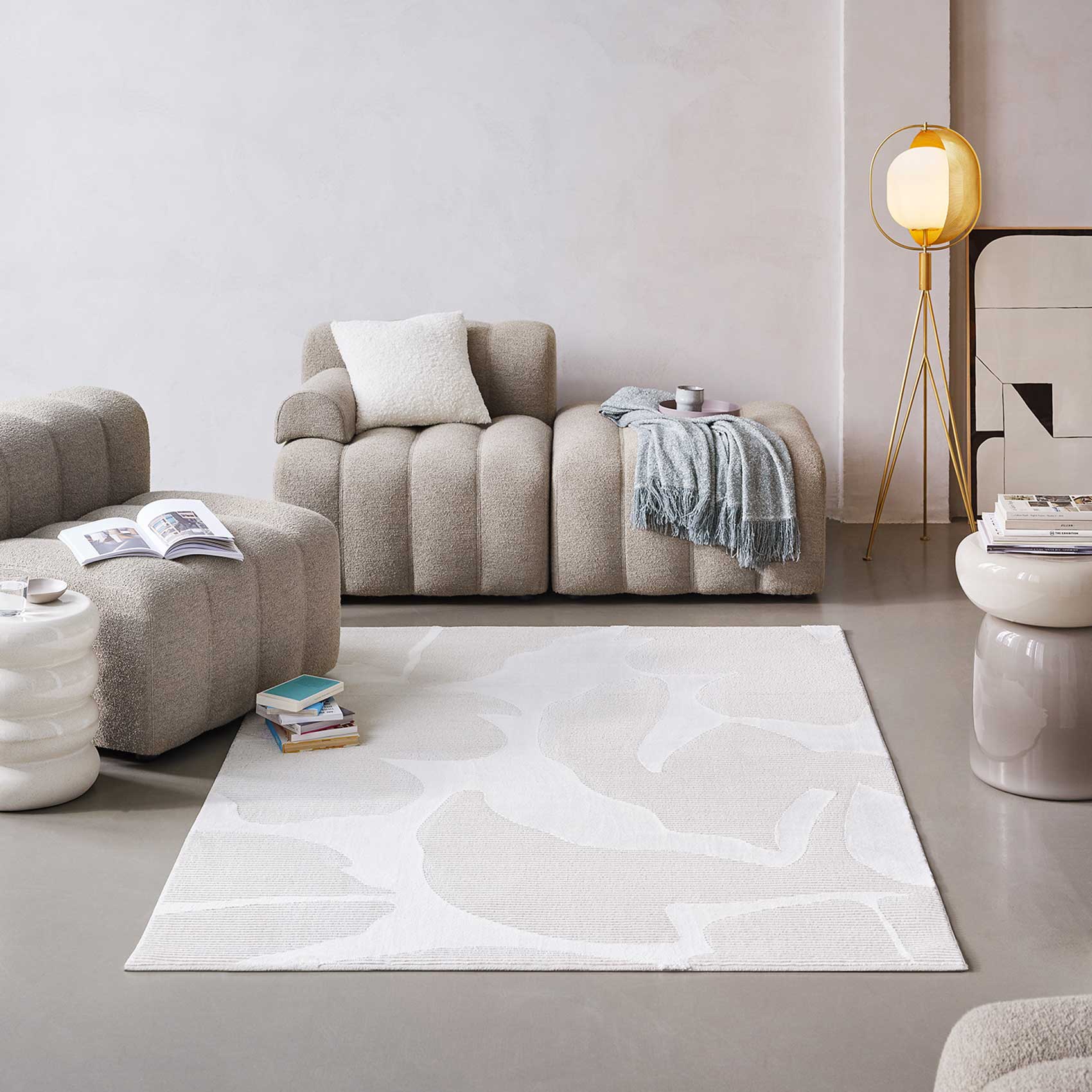 Esprit Teppich Weiß Creme 