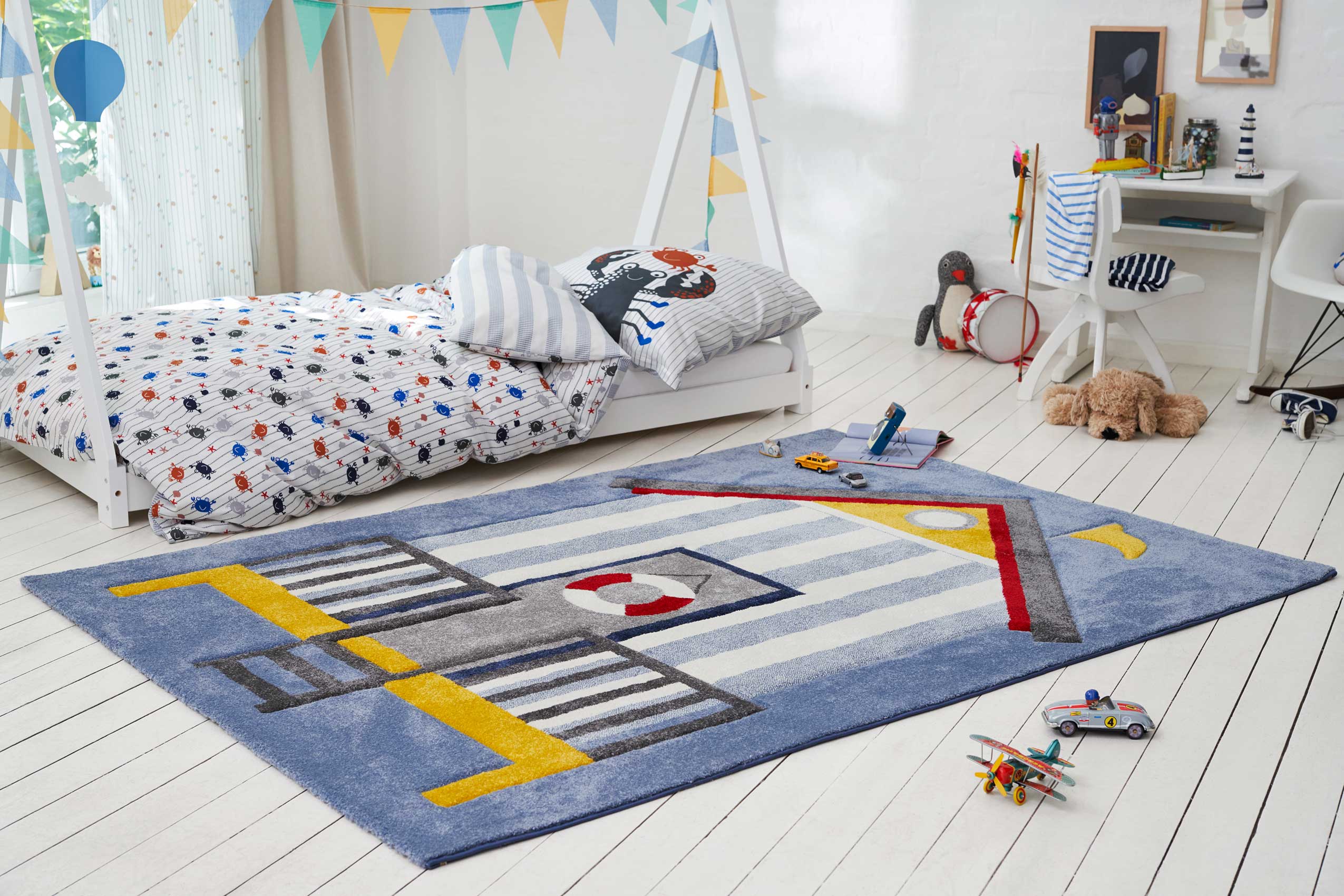 Esprit Kinderteppich Blau 
