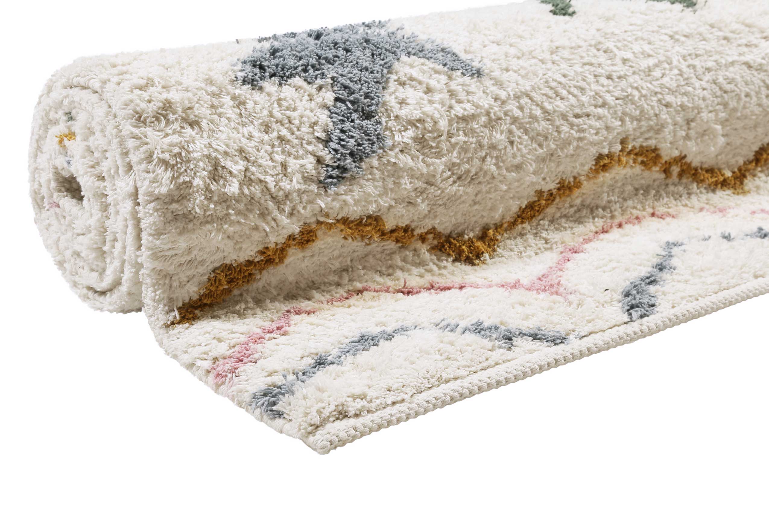 Esprit Handwebteppich Beige Bunt aus Baumwolle » Sea Star « - Ansicht 7