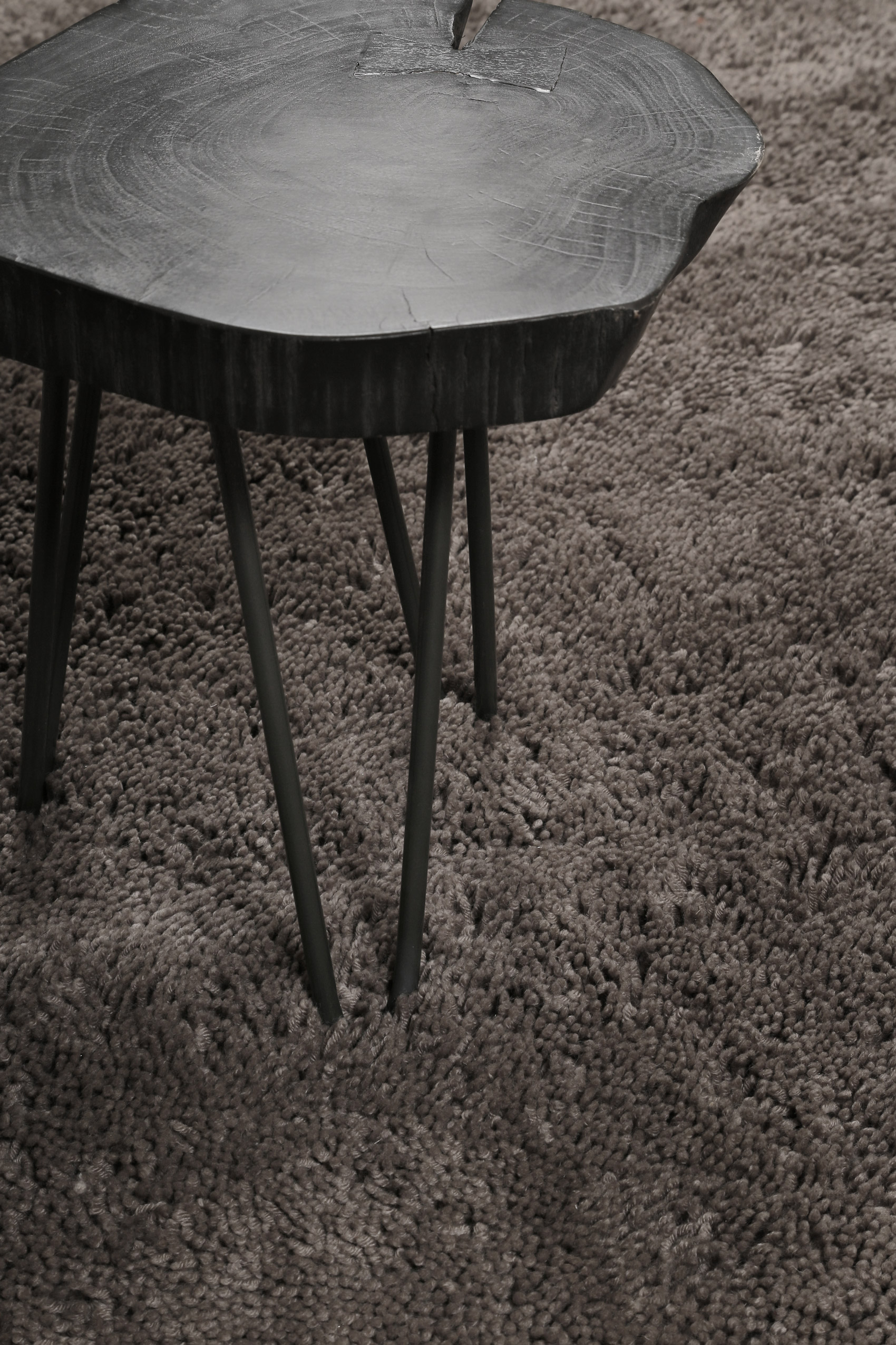Esprit Wollteppich Shaggy Braun Hochflor 