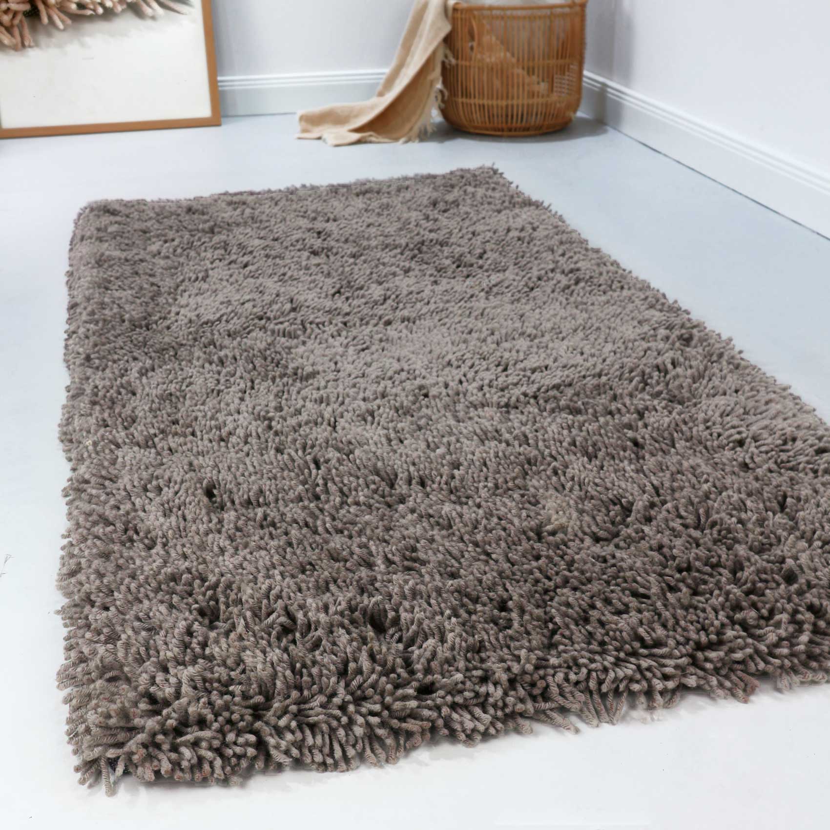 Esprit Wollteppich Shaggy Braun Hochflor » Seattle Shag « - Ansicht 1