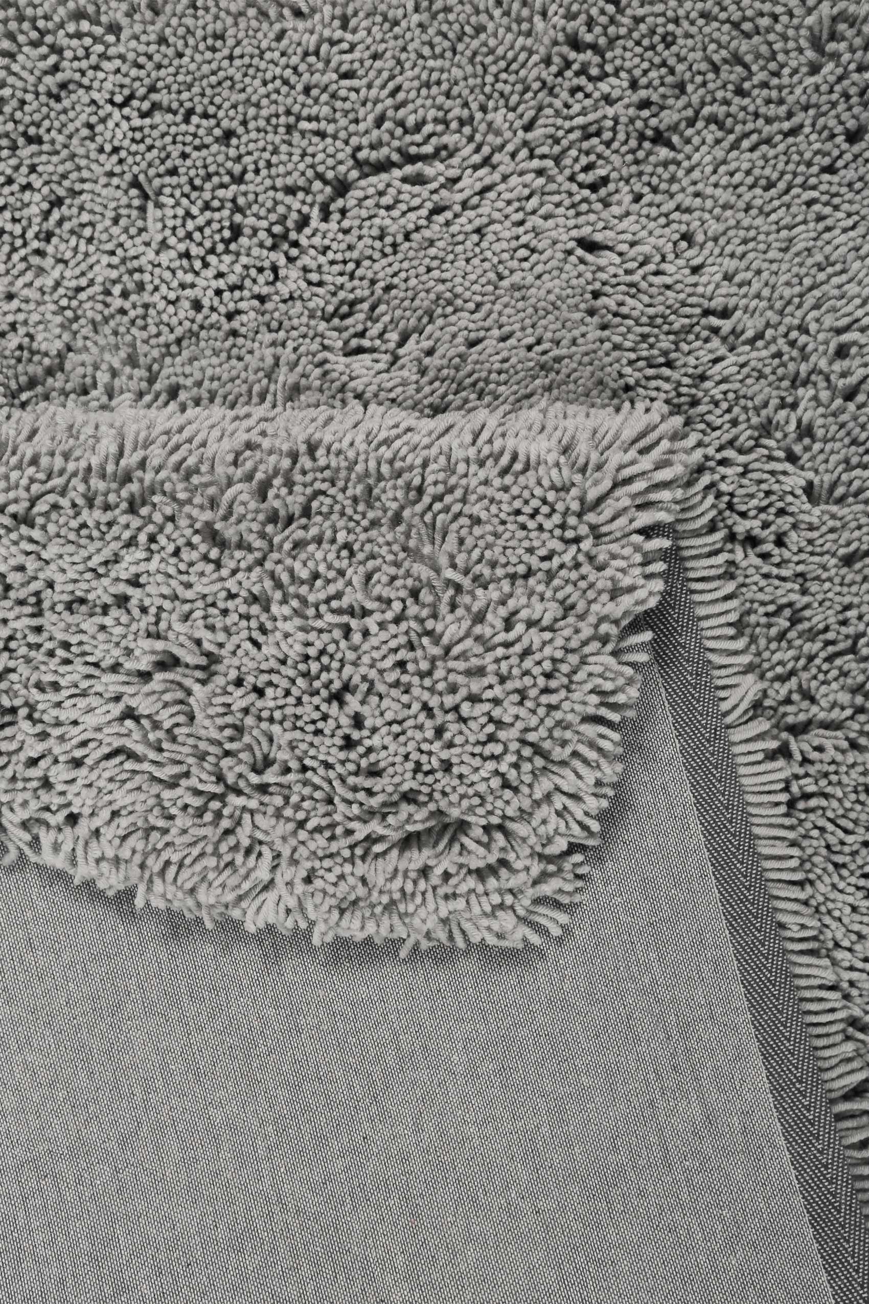Esprit Wollteppich Shaggy Hellgrau Hochflor 