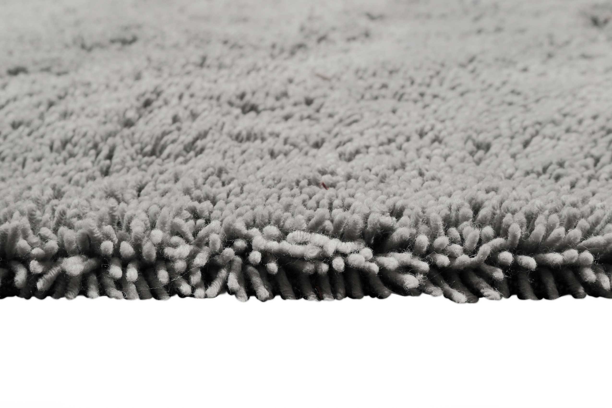 Esprit Wollteppich Shaggy Hellgrau Hochflor 