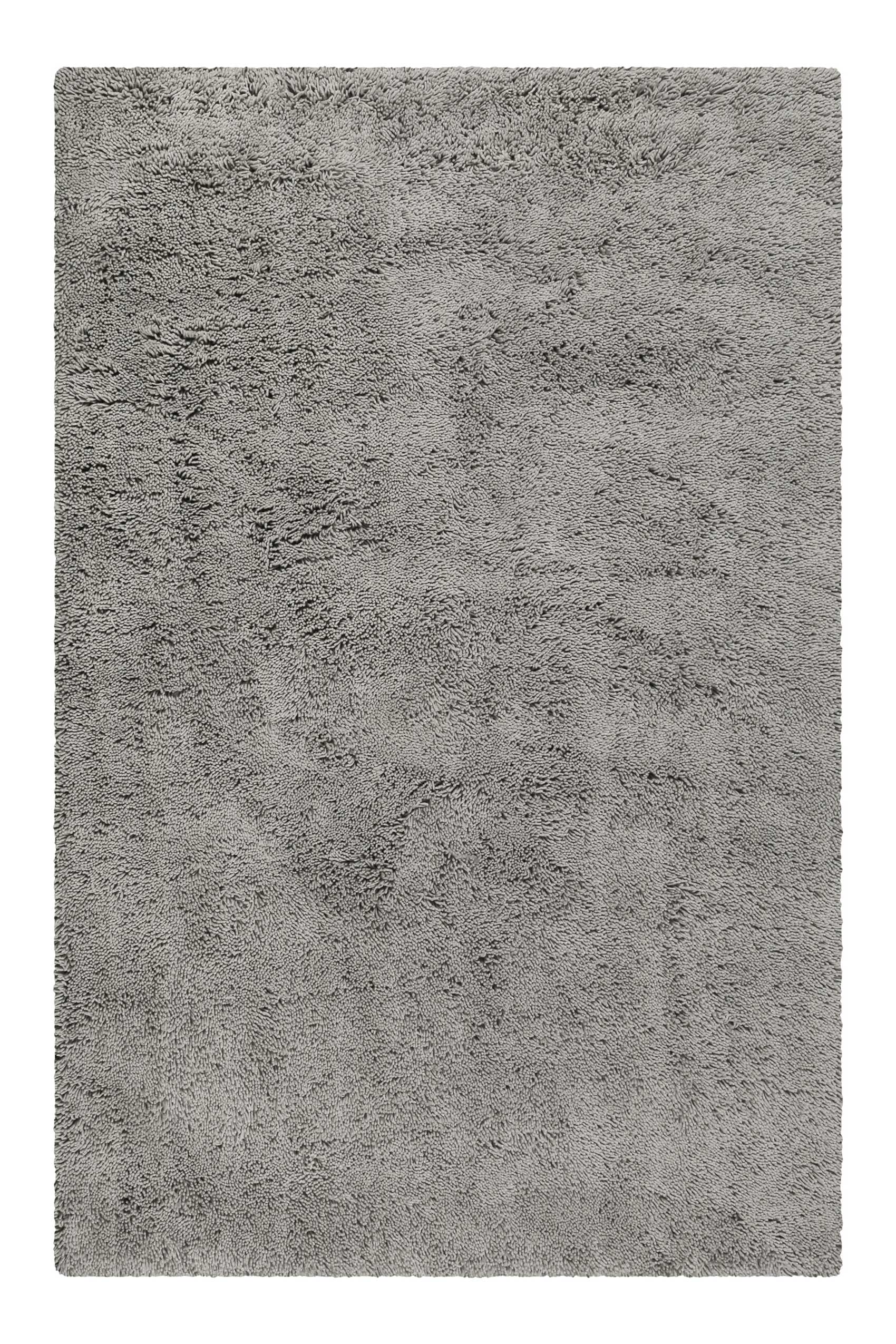 Esprit Wollteppich Shaggy Hellgrau Hochflor 