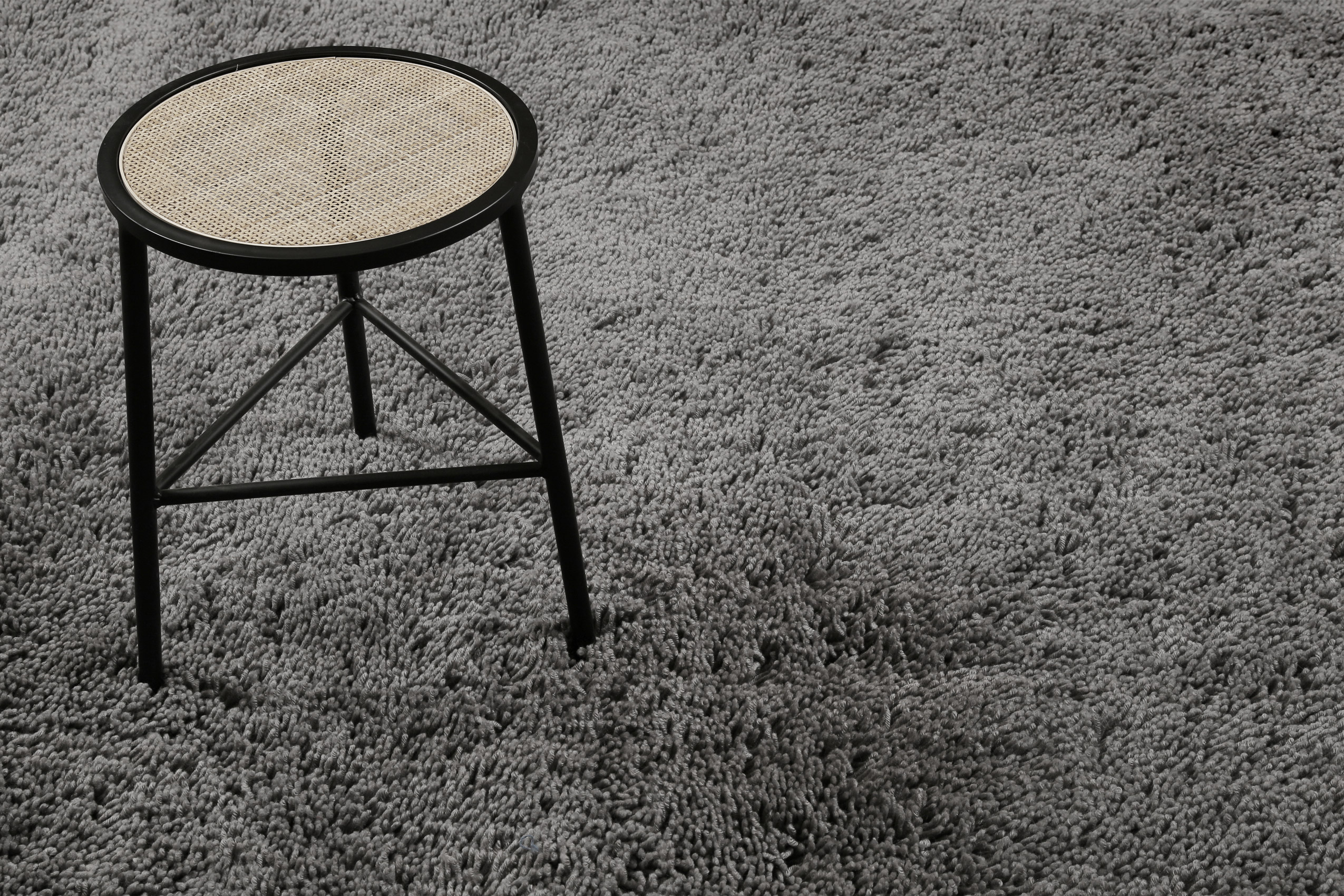 Esprit Wollteppich Shaggy Grau Hochflor 