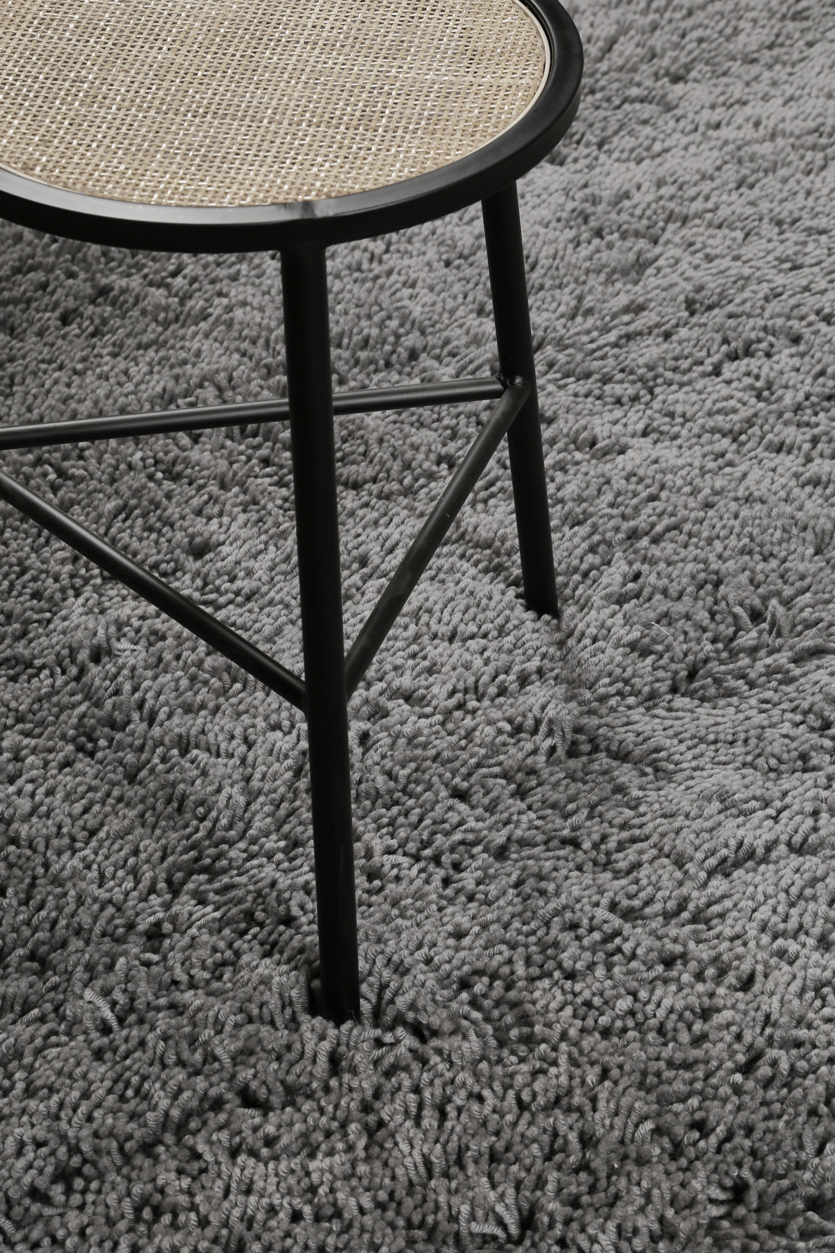Esprit Wollteppich Shaggy Grau Hochflor 