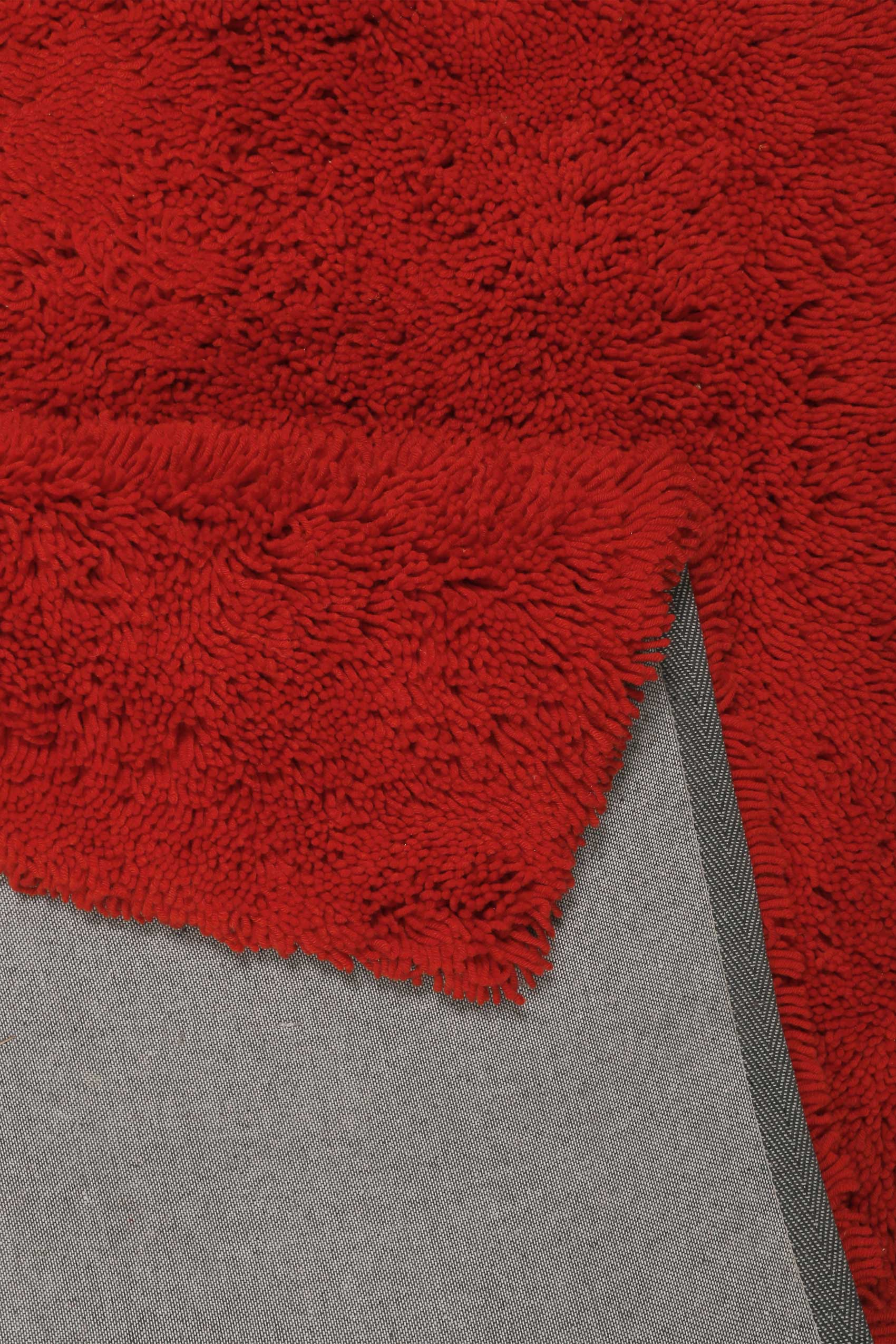 Esprit Wollteppich Shaggy Rot Hochflor 