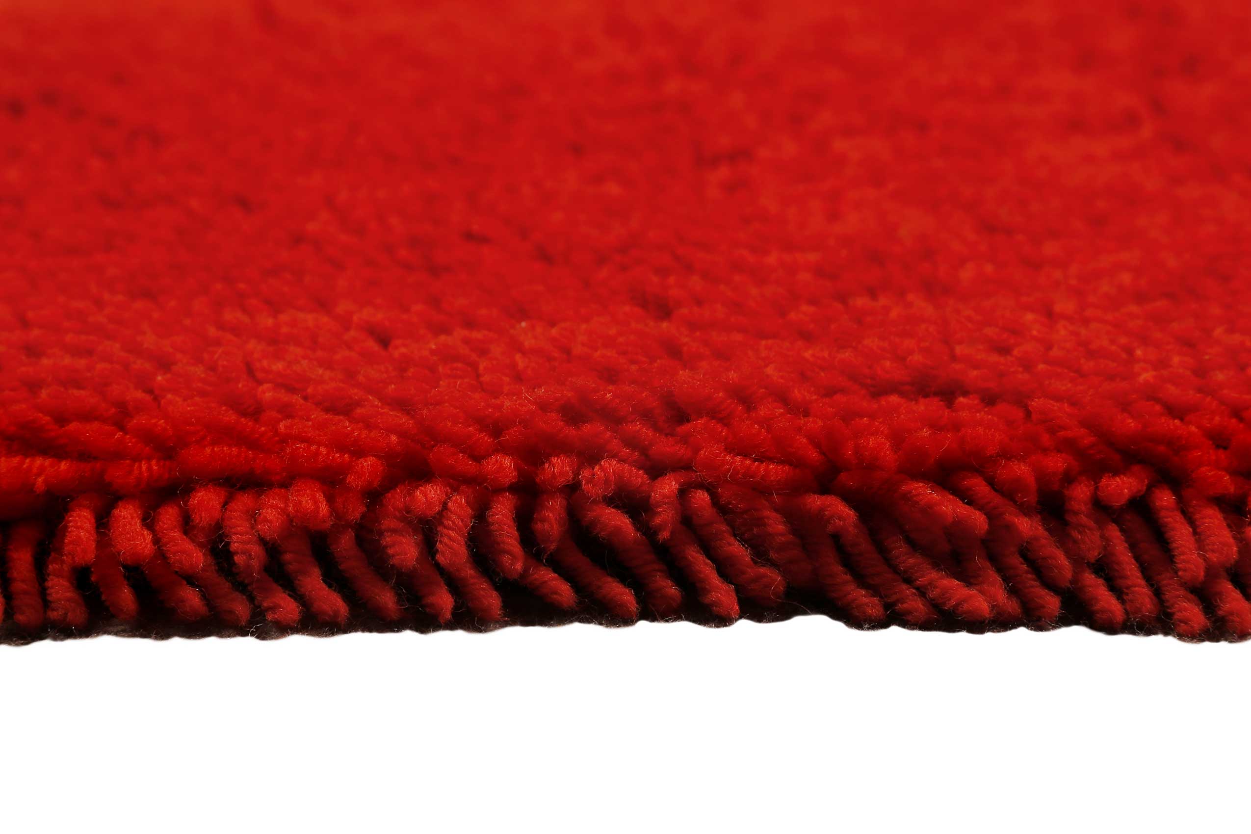 Esprit Wollteppich Shaggy Rot Hochflor 
