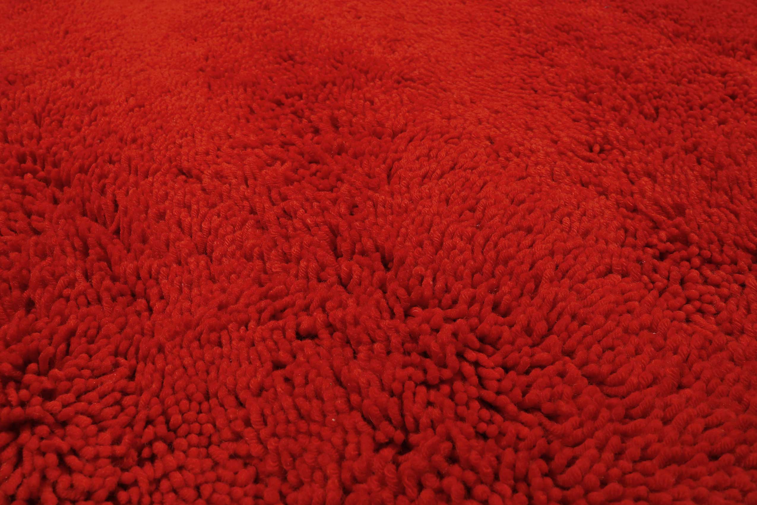Esprit Wollteppich Shaggy Rot Hochflor 