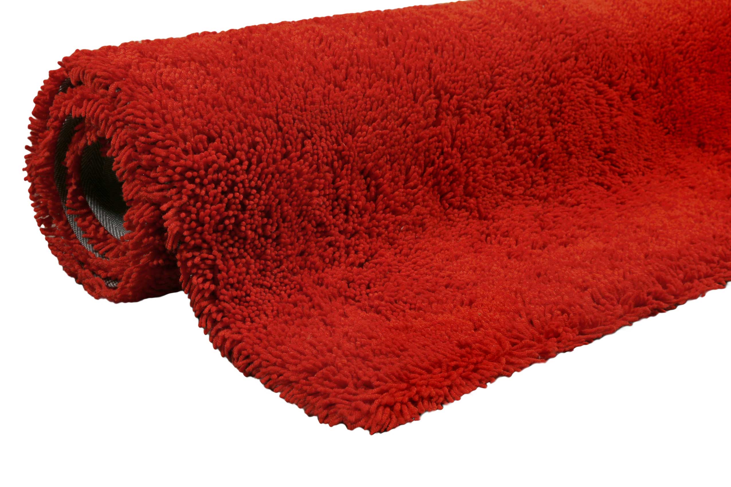 Esprit Wollteppich Shaggy Rot Hochflor 