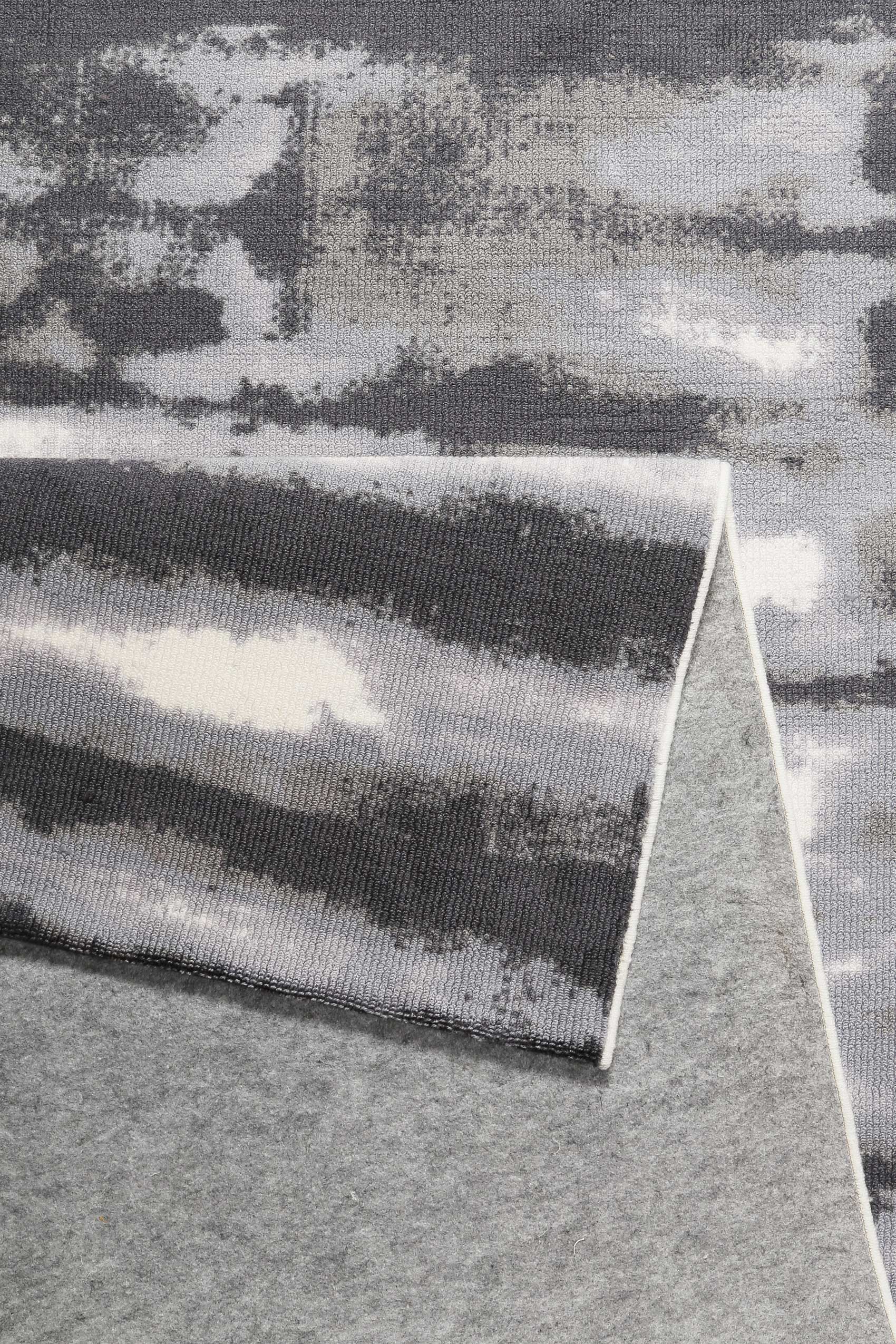 Esprit Teppich Grau Flieder Kurzflor » Seismograph « - Ansicht 3