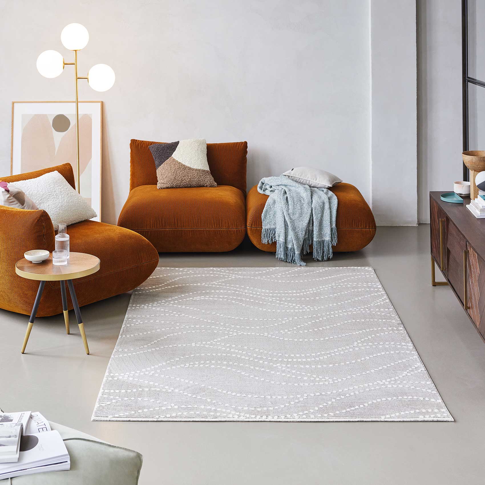Esprit Teppich Hellgrau 