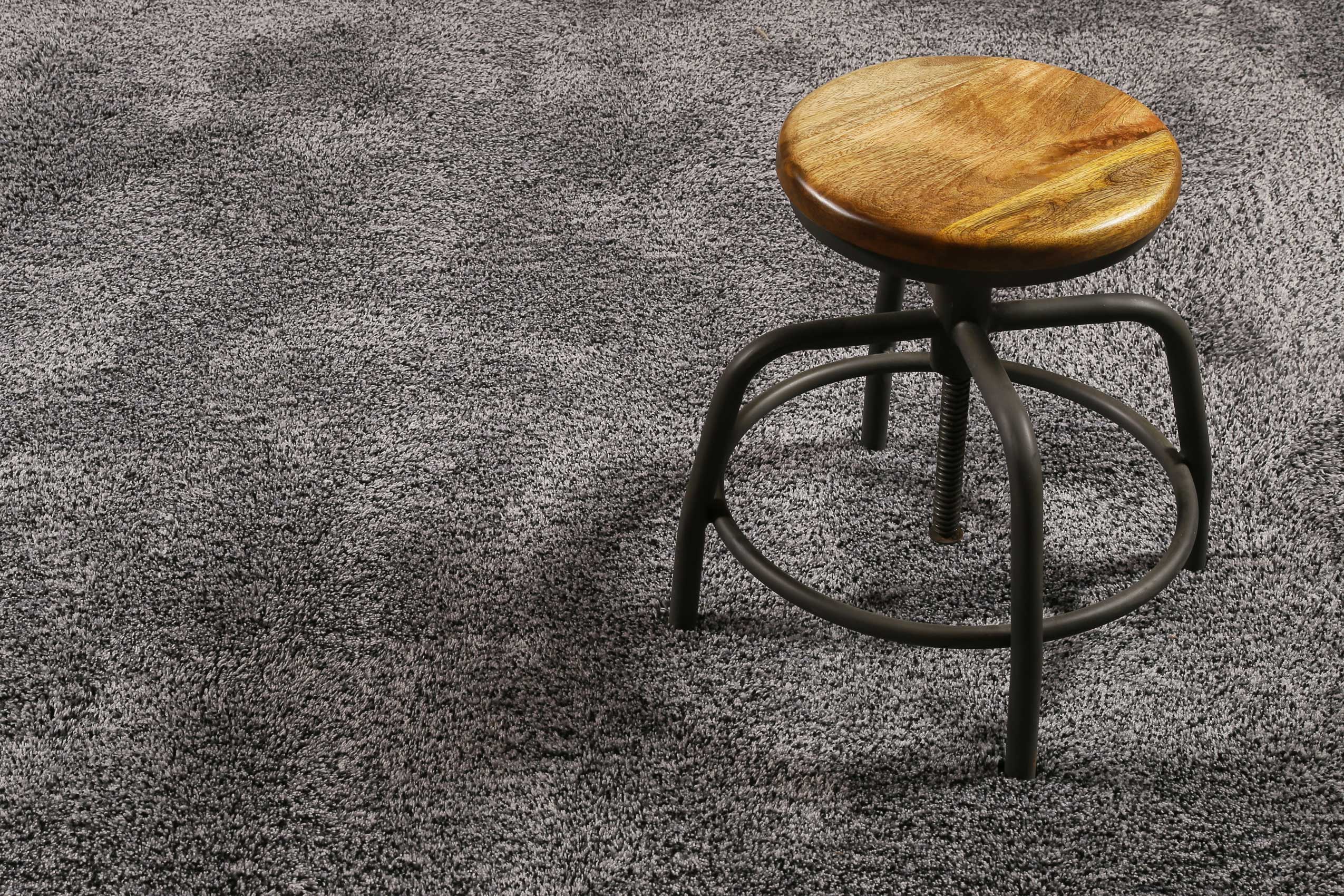 Esprit Wollteppich Grau meliert Hochflor 