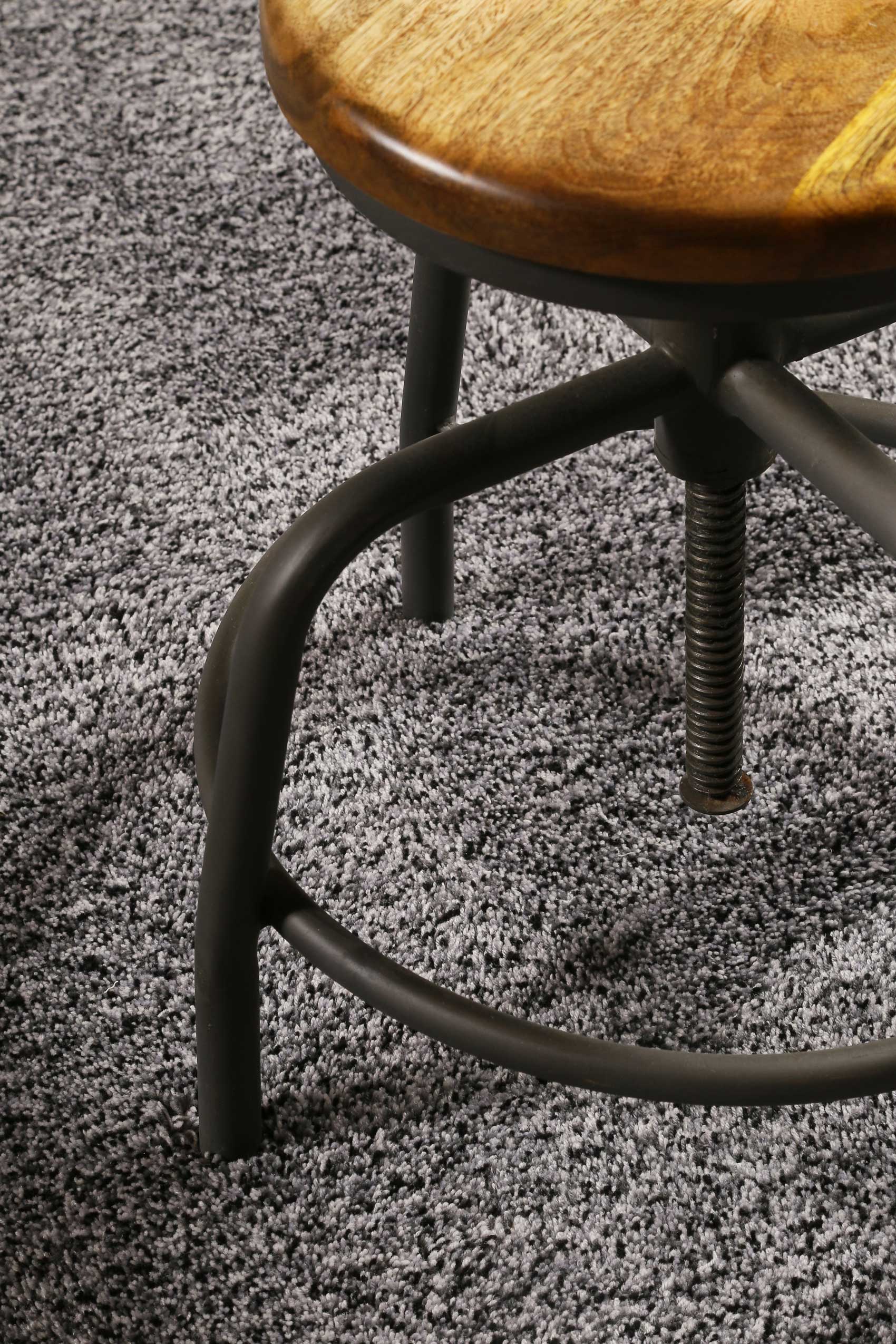 Esprit Wollteppich Grau meliert Hochflor 