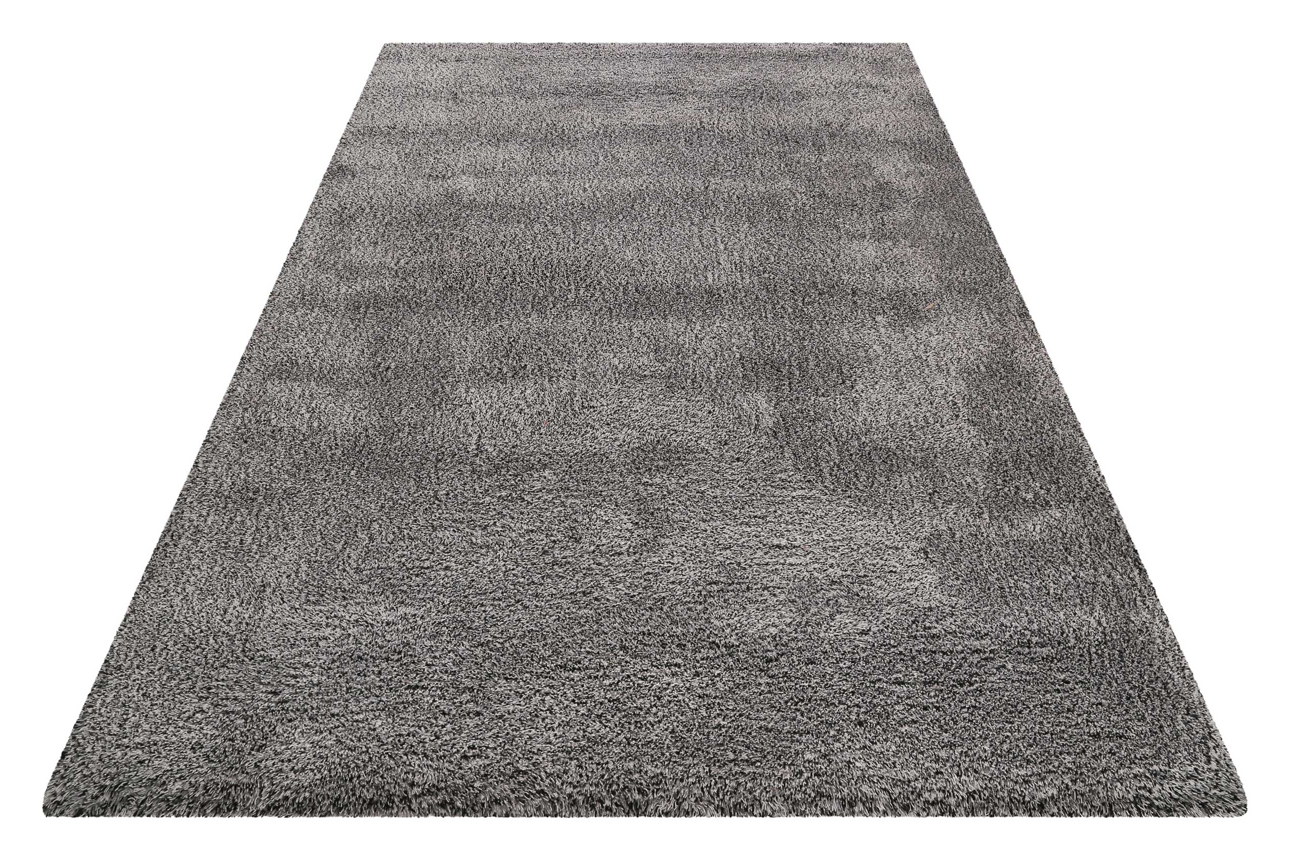 Esprit Wollteppich Grau meliert Hochflor 