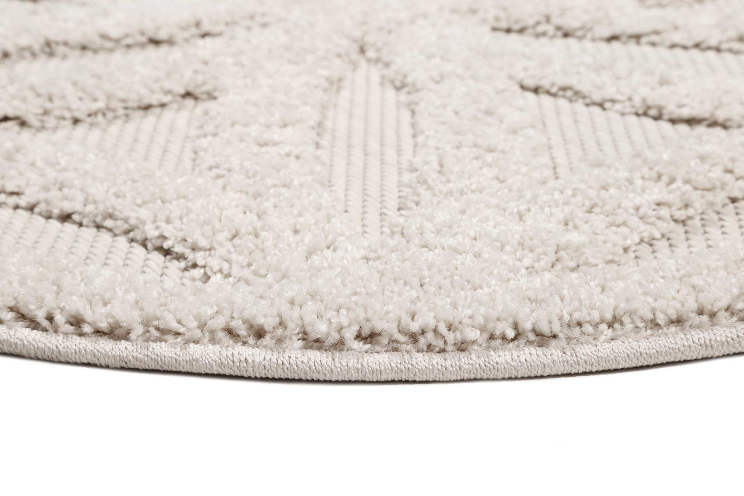Esprit Teppich In- und Outdoor Rund Creme Beige 