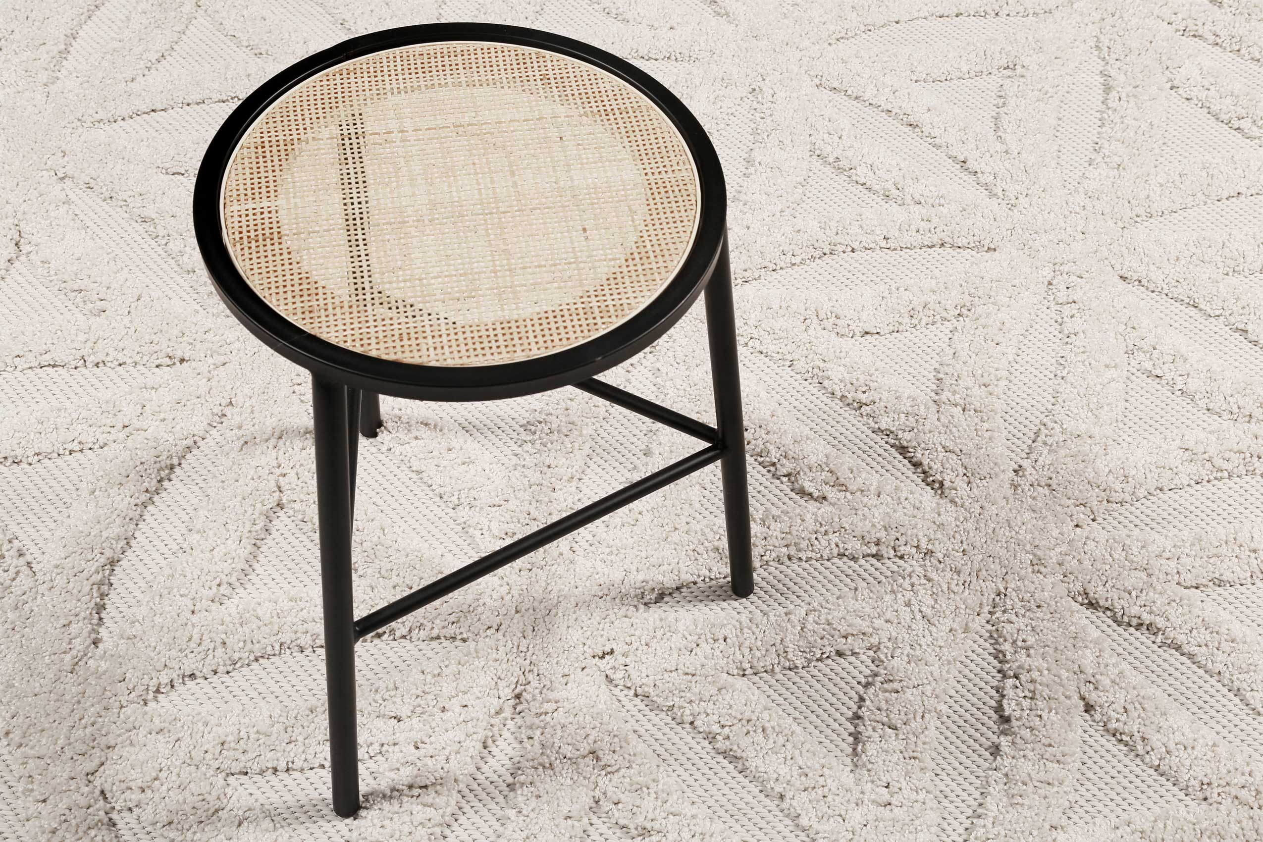 Esprit Teppich In- und Outdoor Rund Creme Beige 