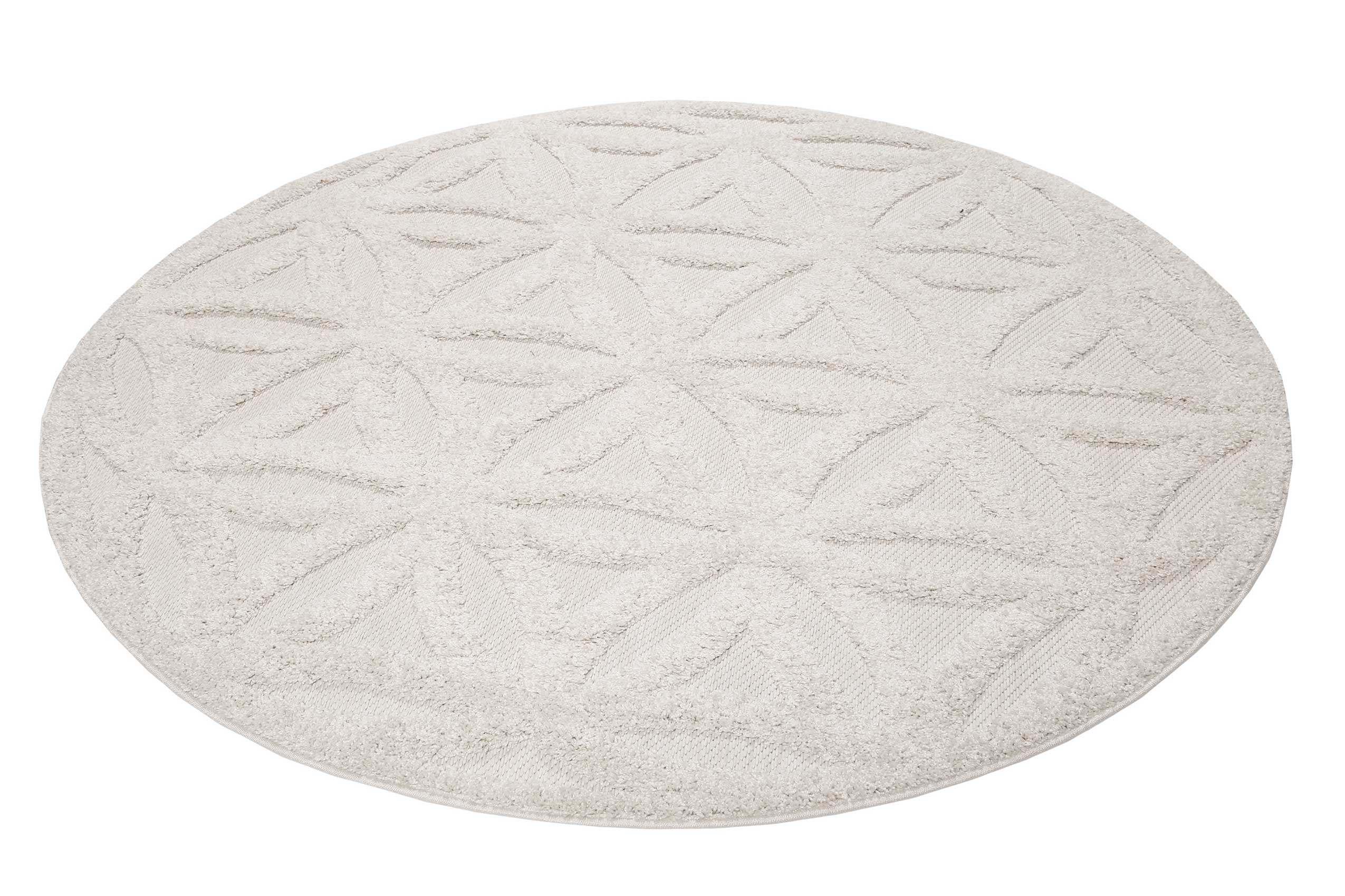 Esprit Teppich In- und Outdoor Rund Creme Beige 